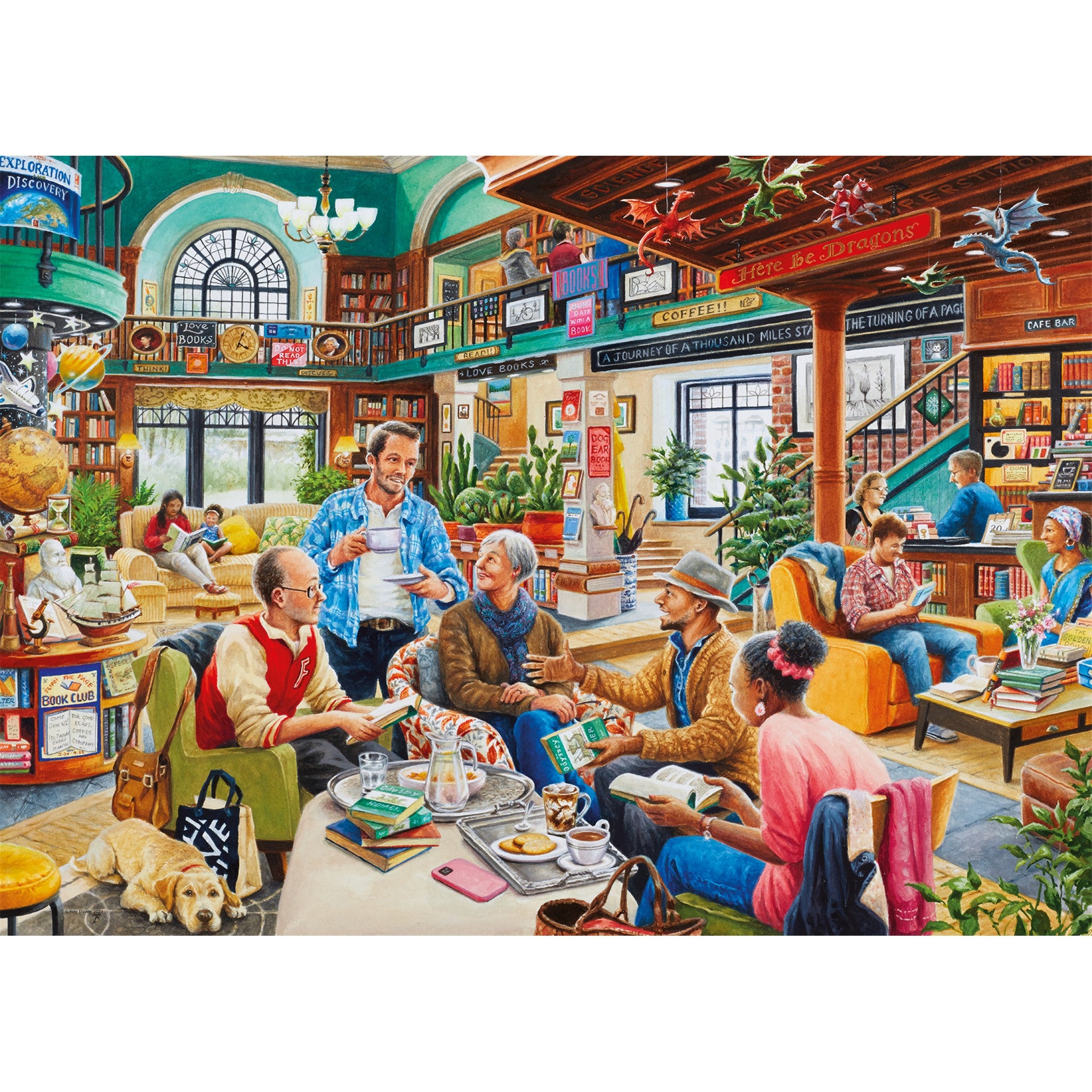 Turn the Page Bookclub 1000 Piece Puzzle