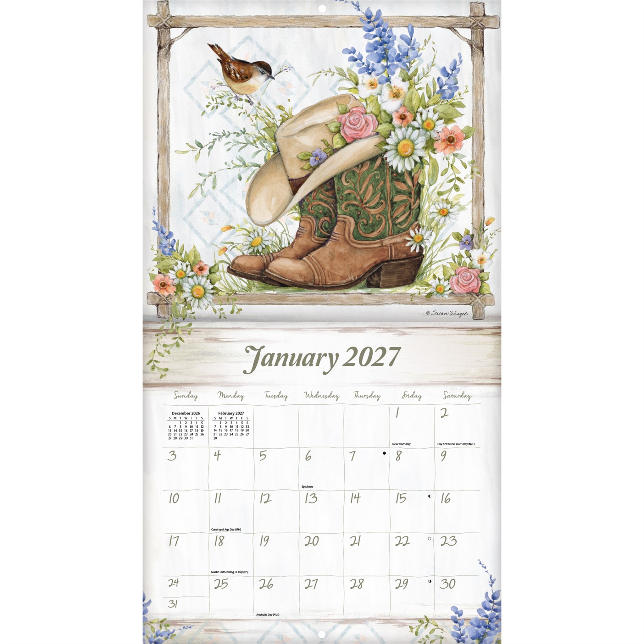 Rosewood Ranch Special Edition with Print 2027 Wall Calendar