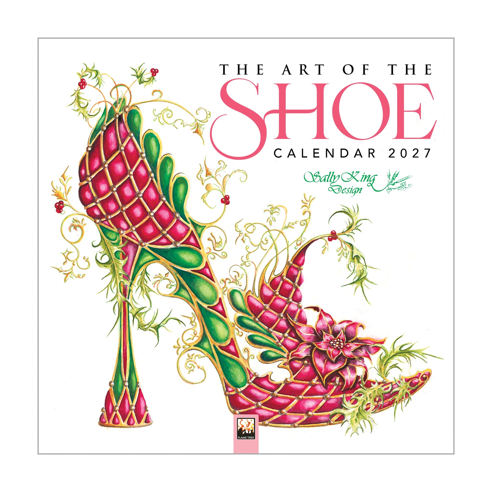 The Art of the Shoe by Sally King Design 2027 Mini Calendar - Online Only
