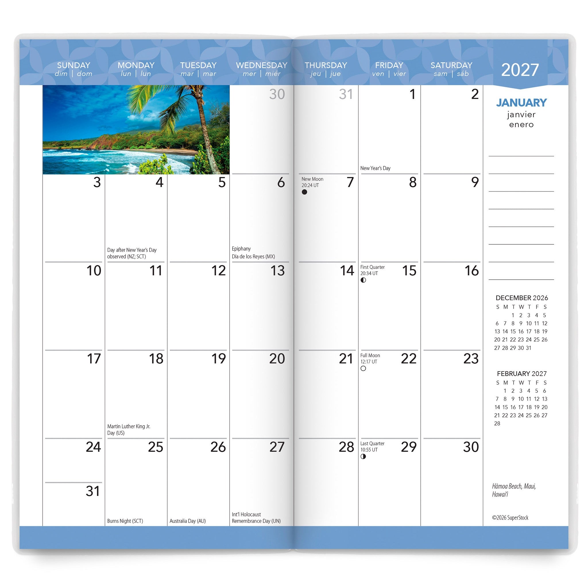 Tropical Islands 2027-2028 2-Year Pocket Planner