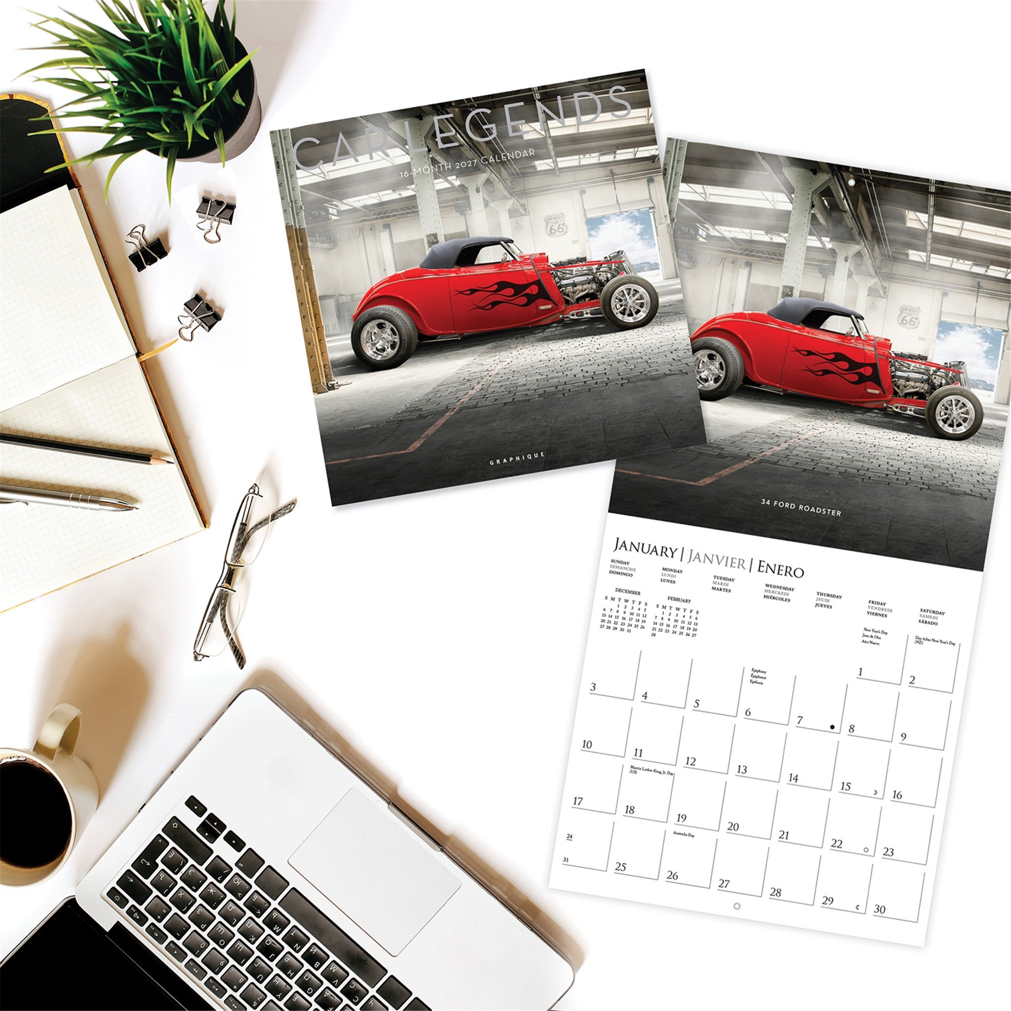 Car Legends 2027 Wall Calendar - Online Only