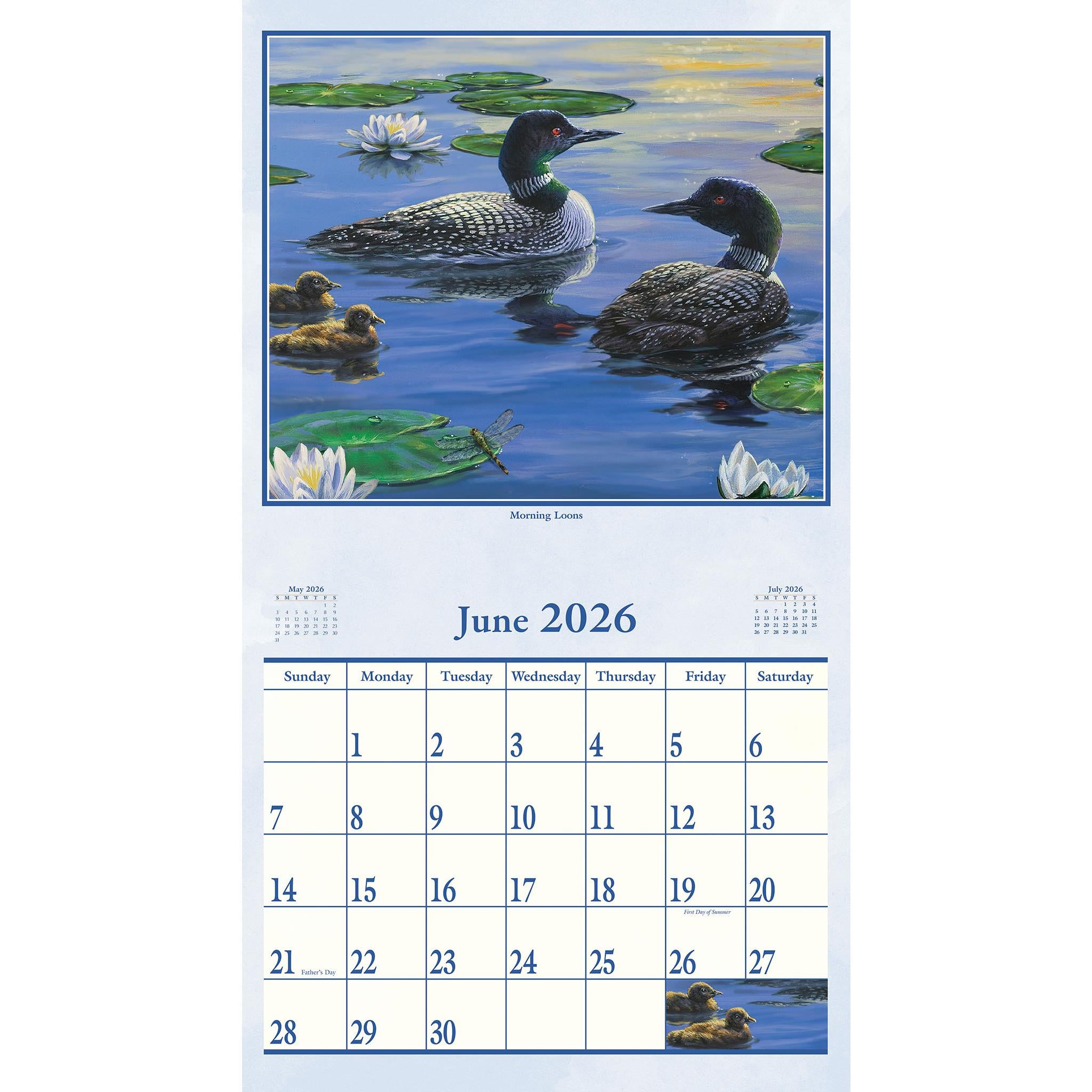 Calendrier mural Grands Espaces 2026 - Disponible uniquement en ligne