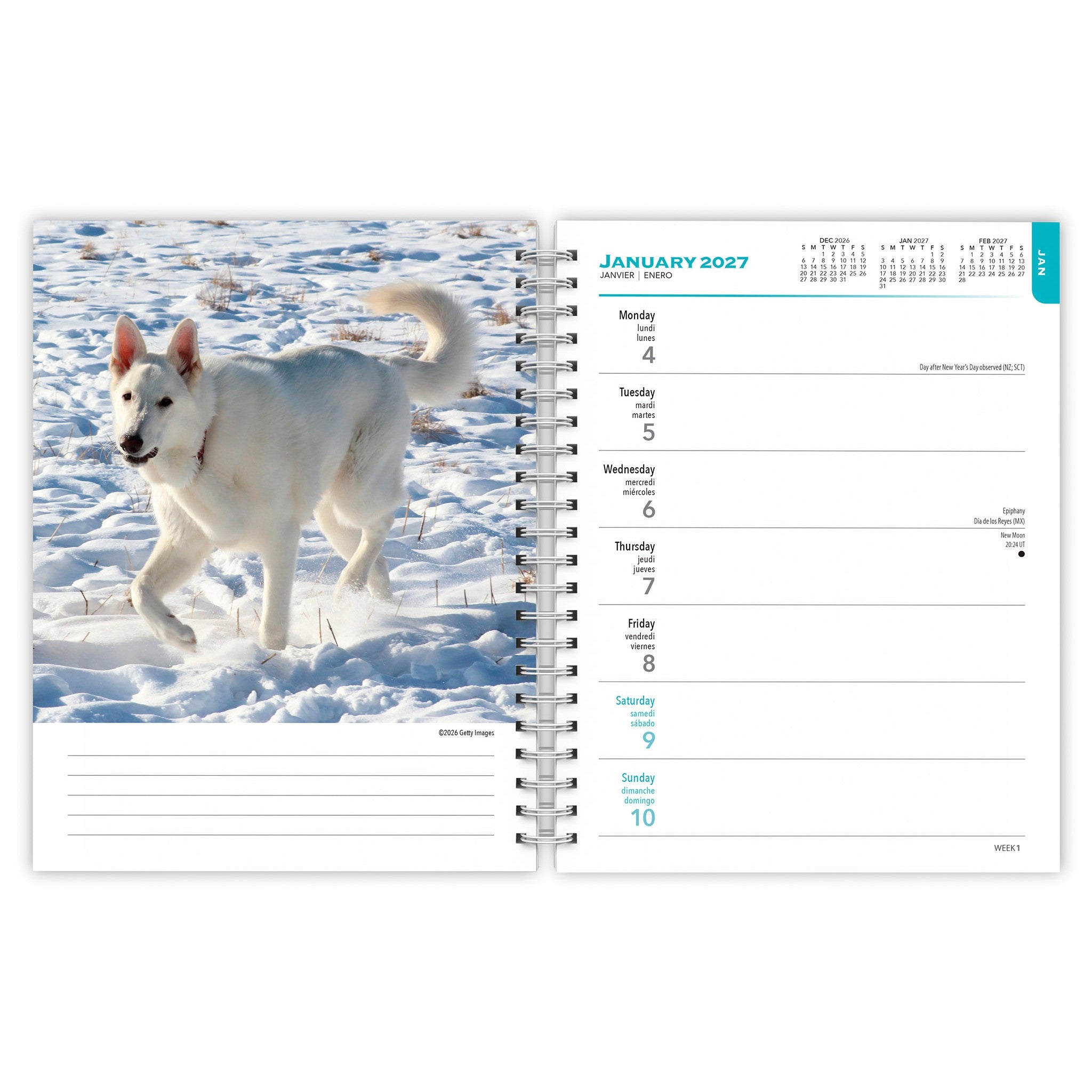 German Shepherds 2027 Engagement Calendar - Online Only