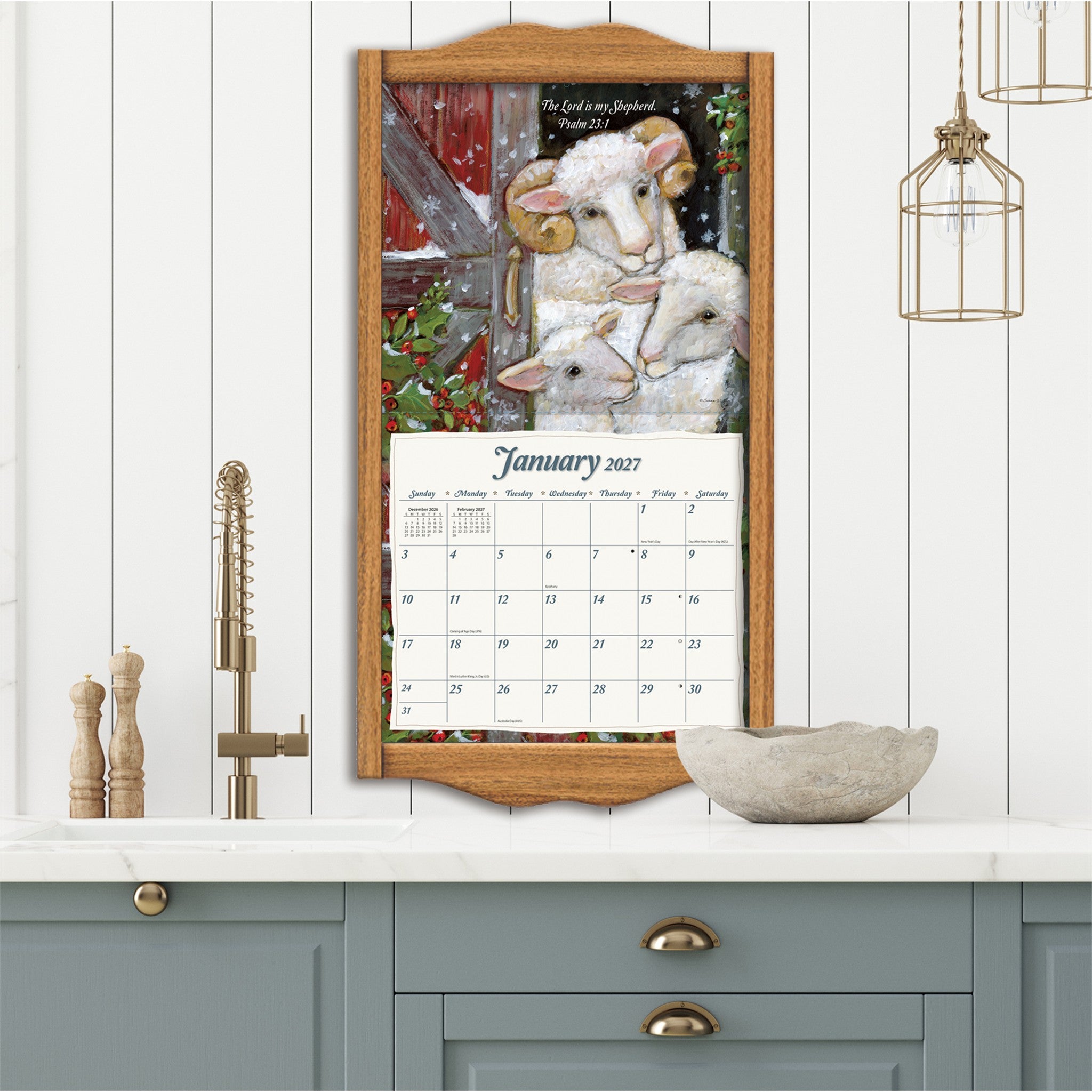 Calendrier mural 2027 Le Seigneur est mon berger
