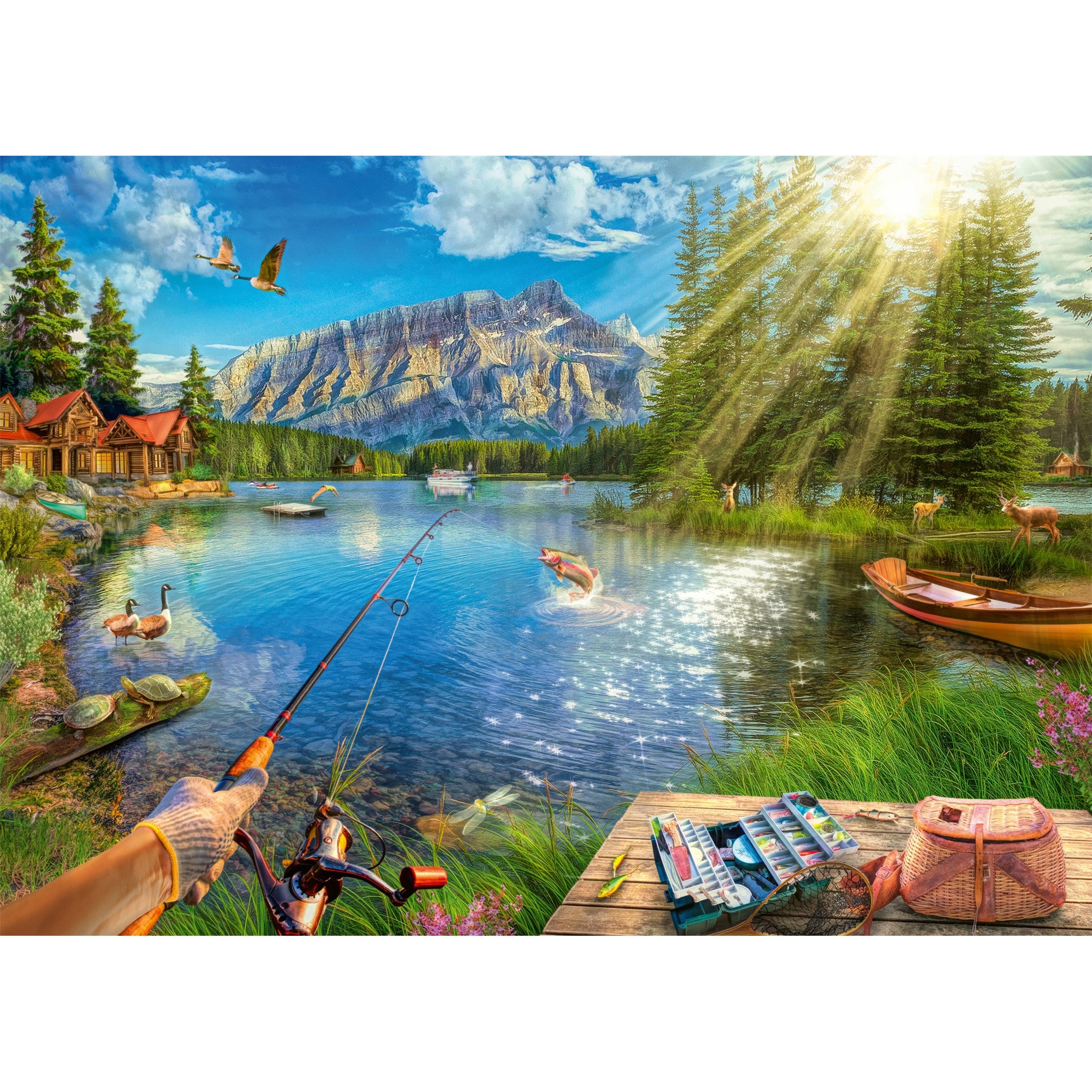 Life at the Lake 1000 Piece Puzzle