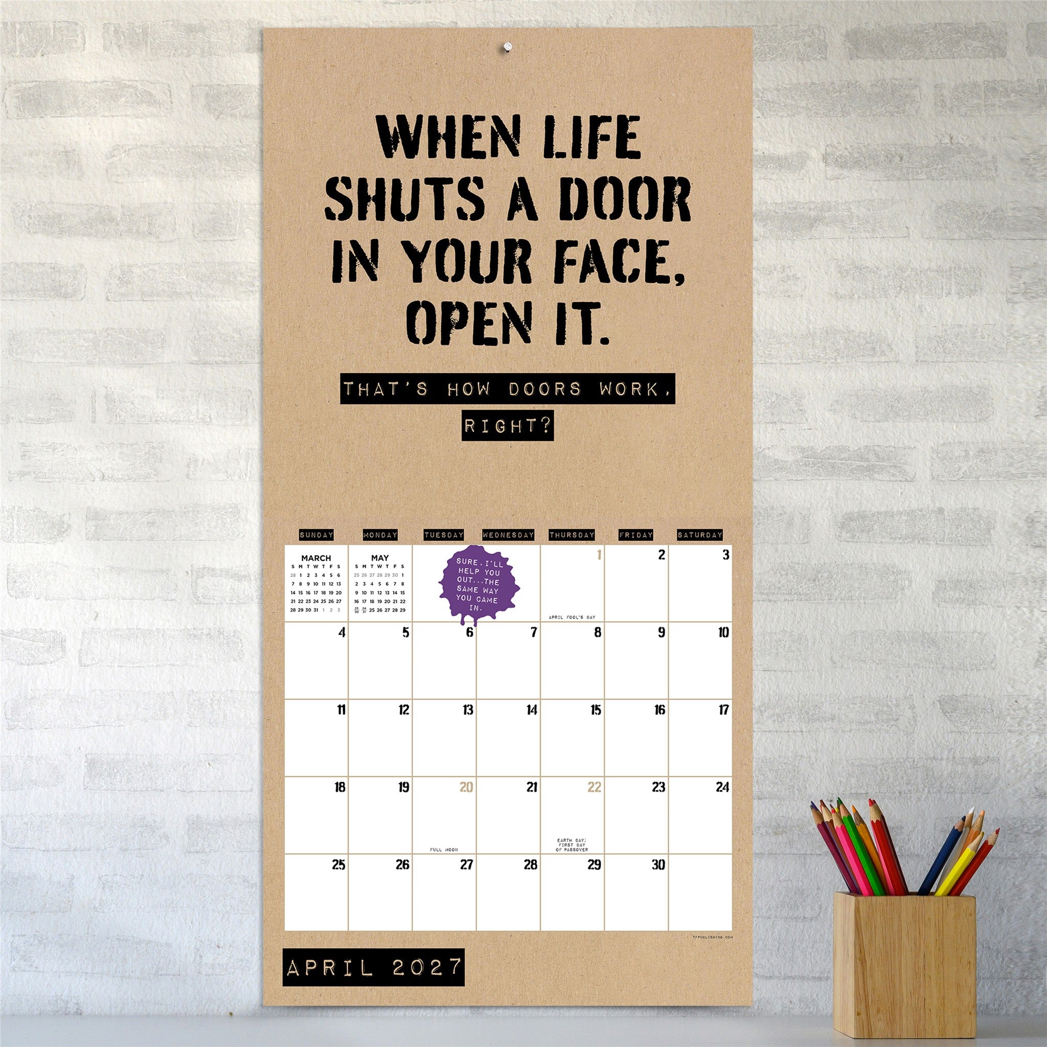 Anti-Affirmations 2027 Wall Calendar - Online Only
