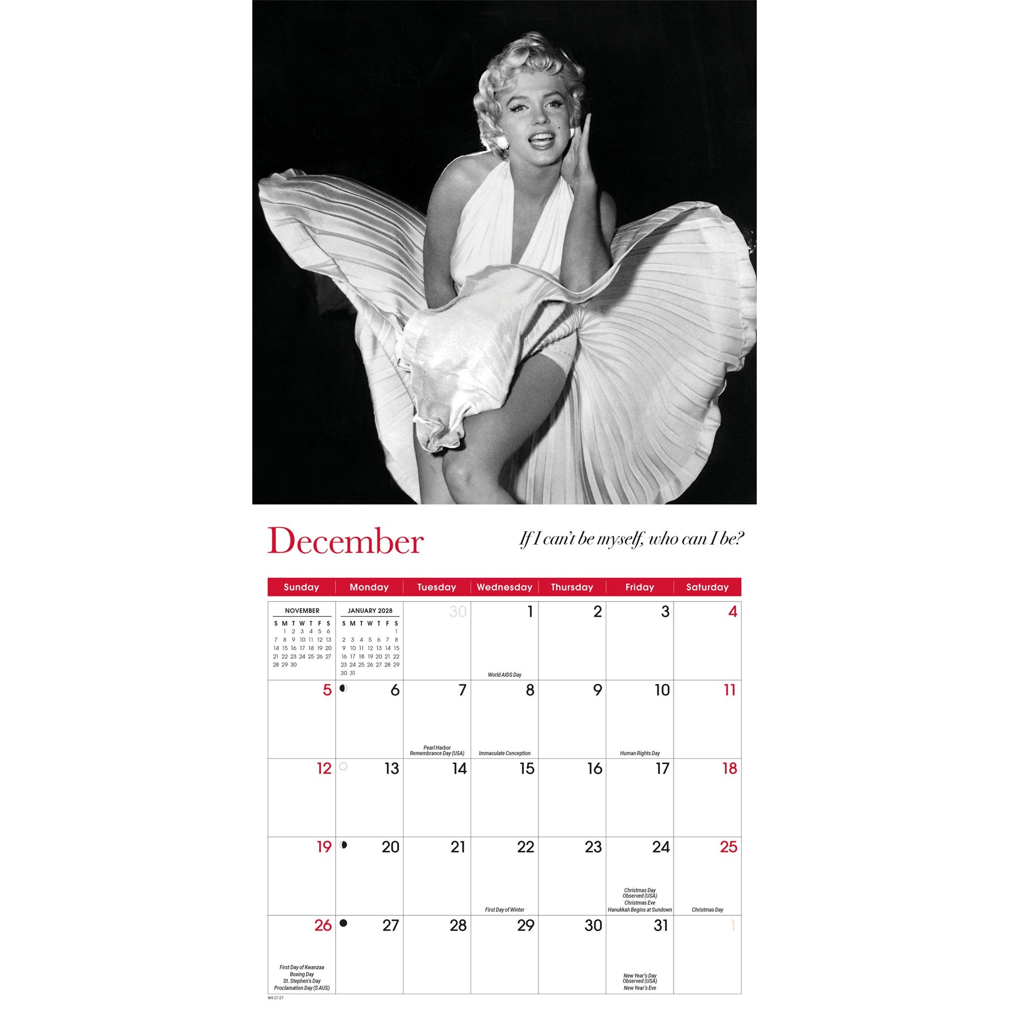 Marilyn Monroe 2027 Mini Calendar