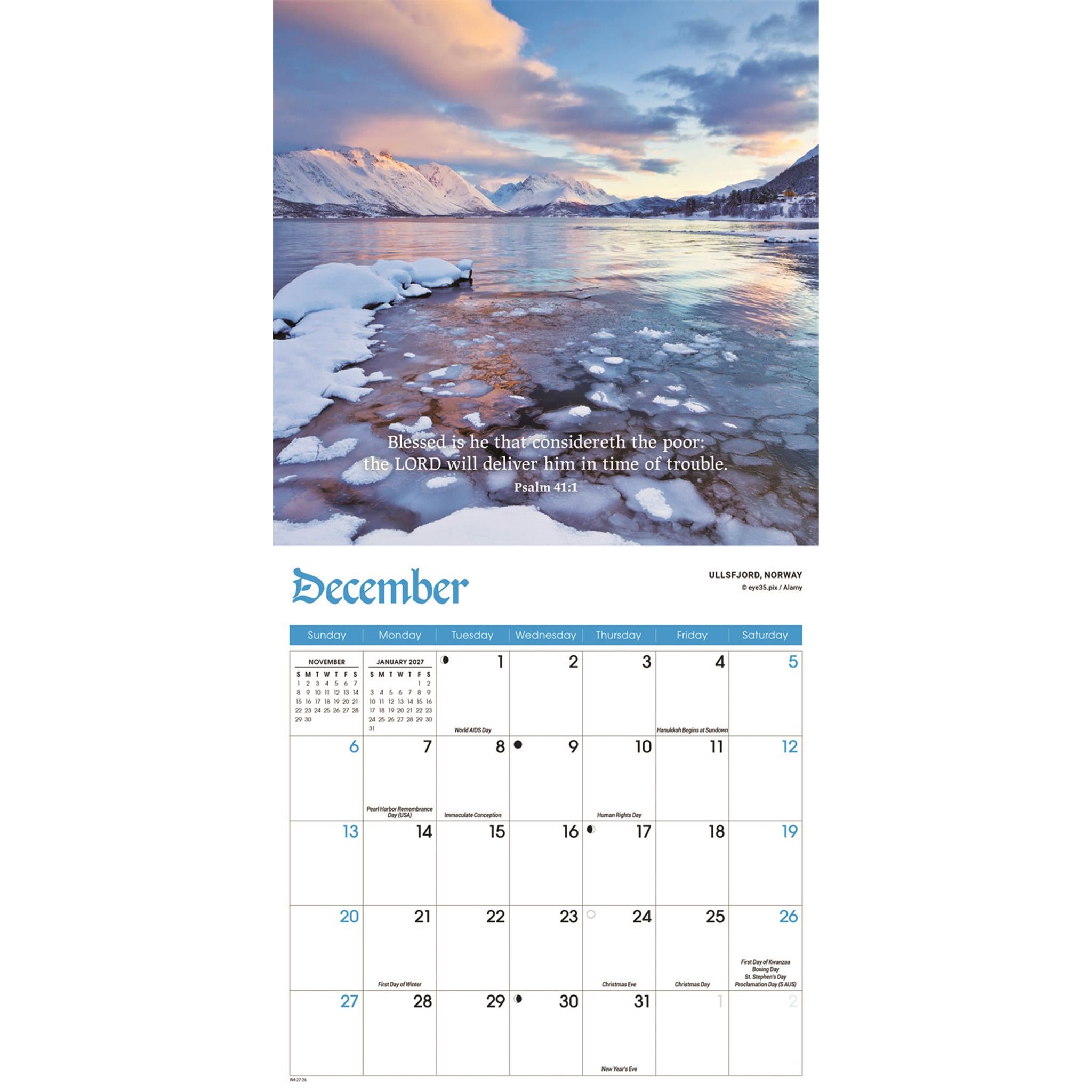 Psalms 2026 Mini Calendar