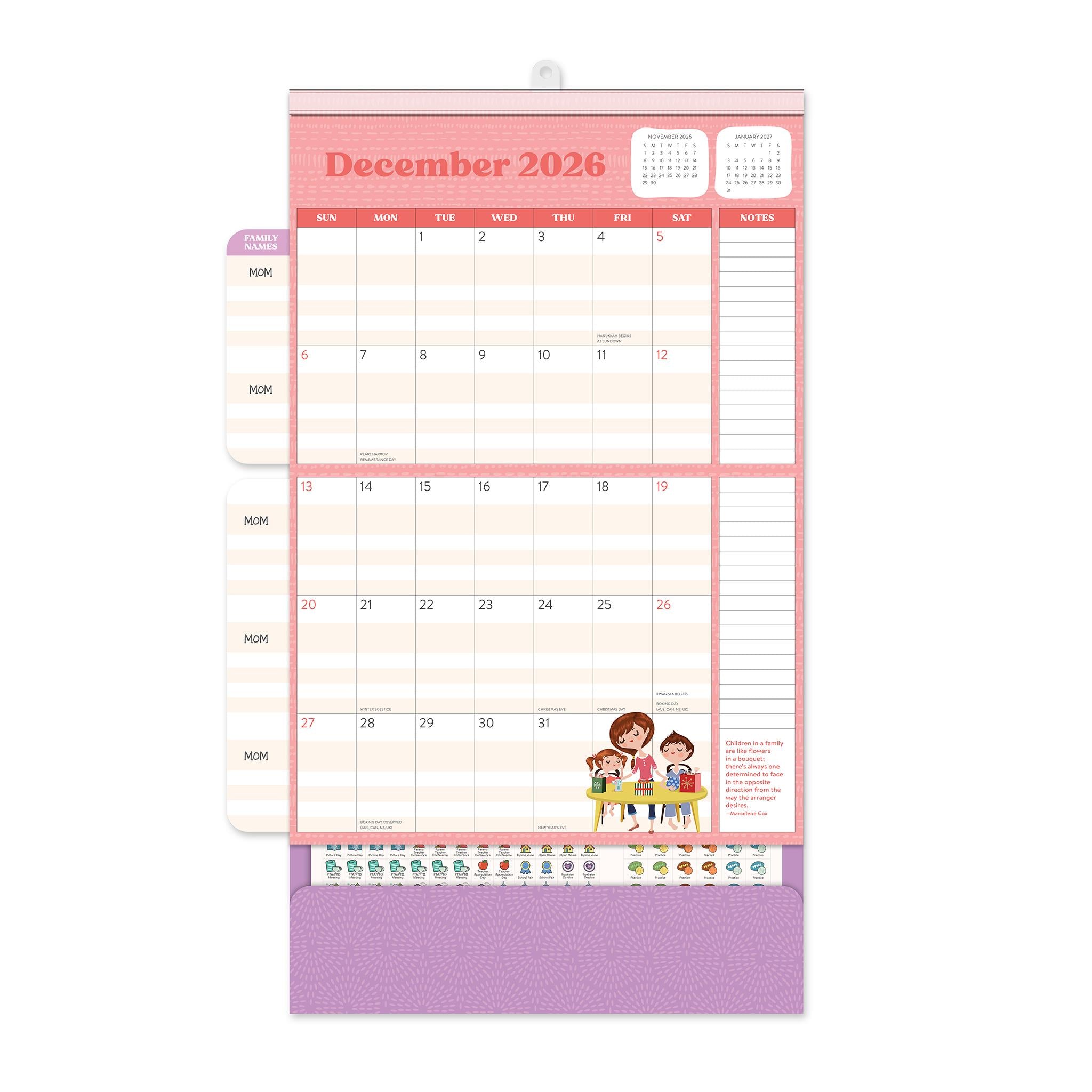 Mom Do It All 2025-2026 Wall Calendar