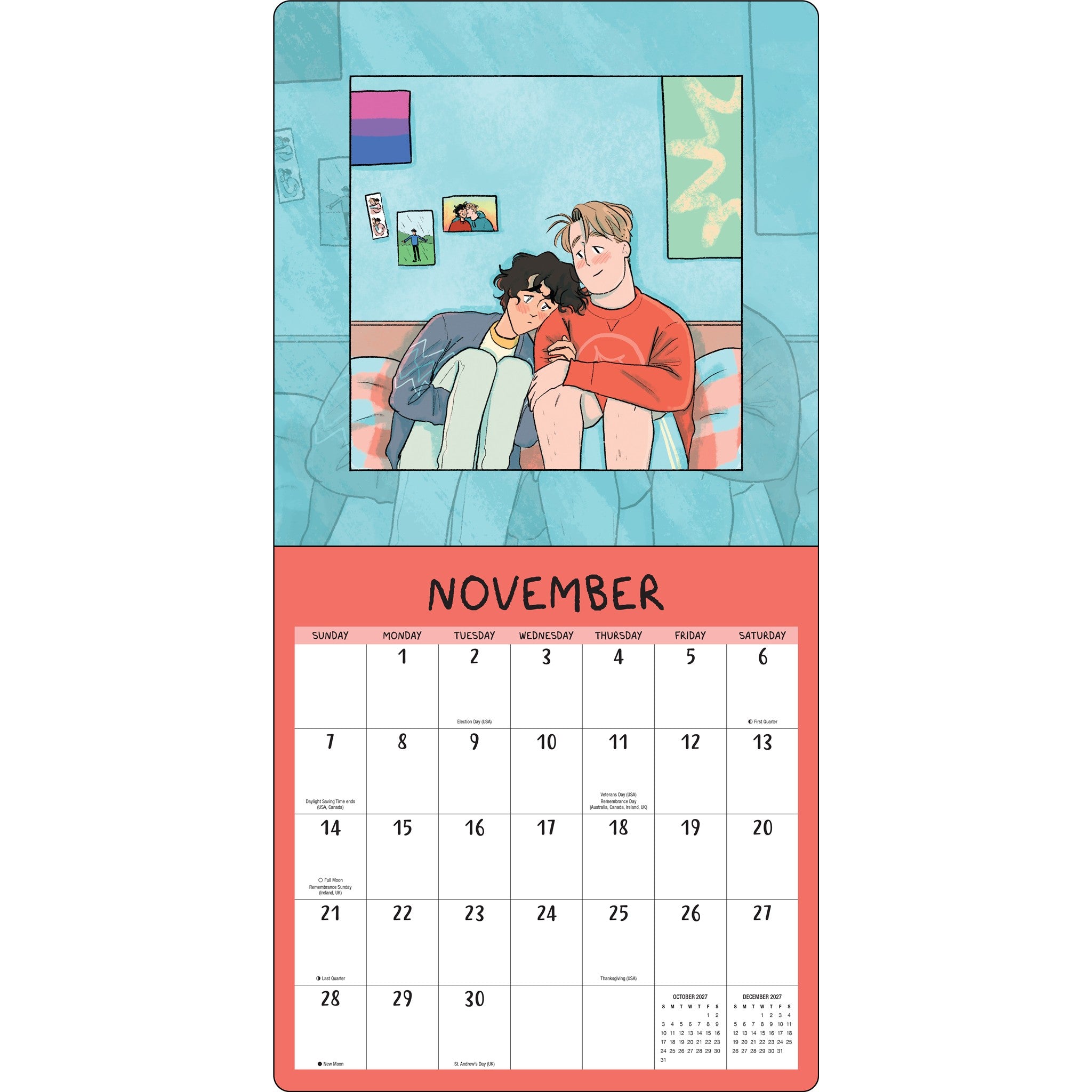 Heartstopper with Poster 2027 Wall Calendar