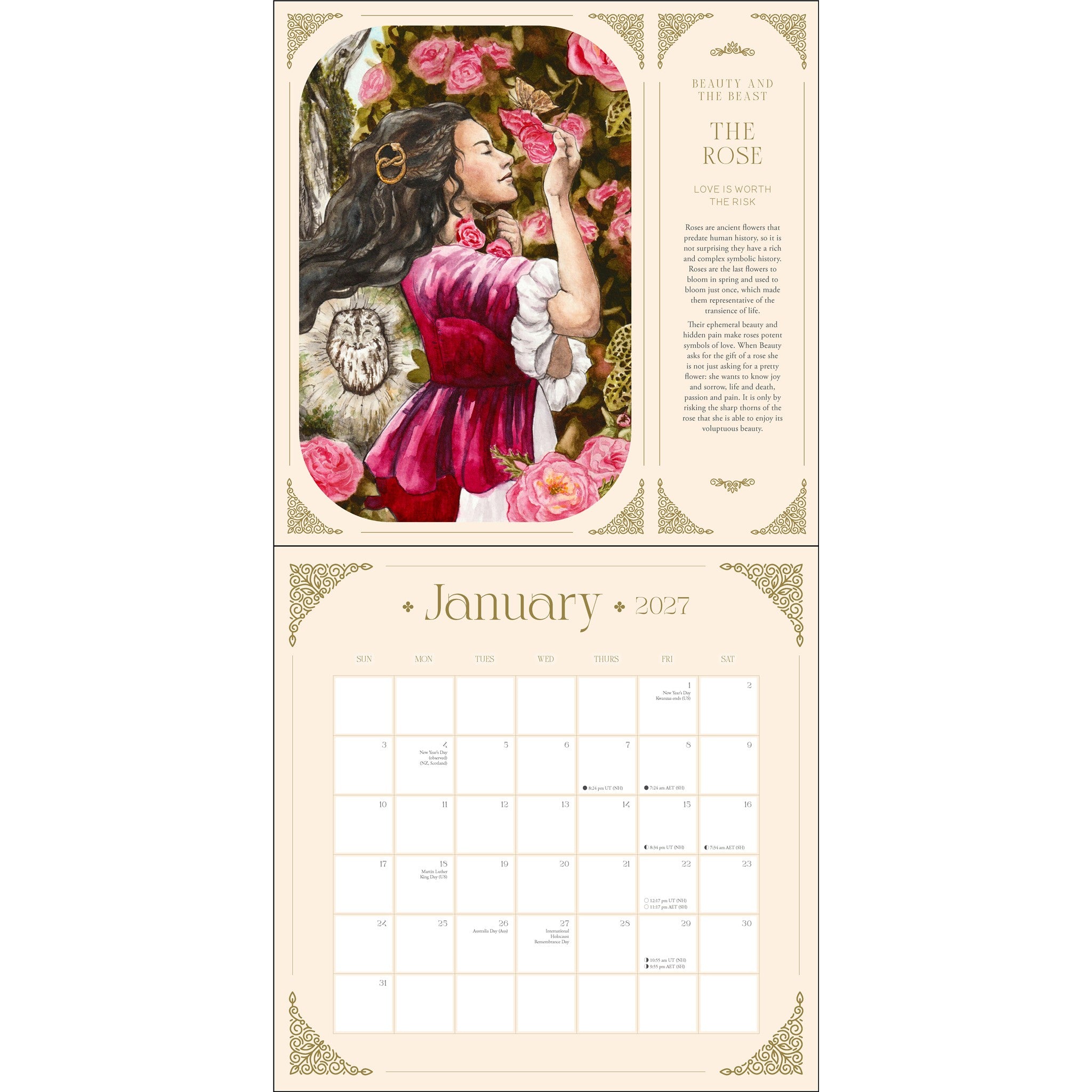 Calendrier mural Contes de fées 2027