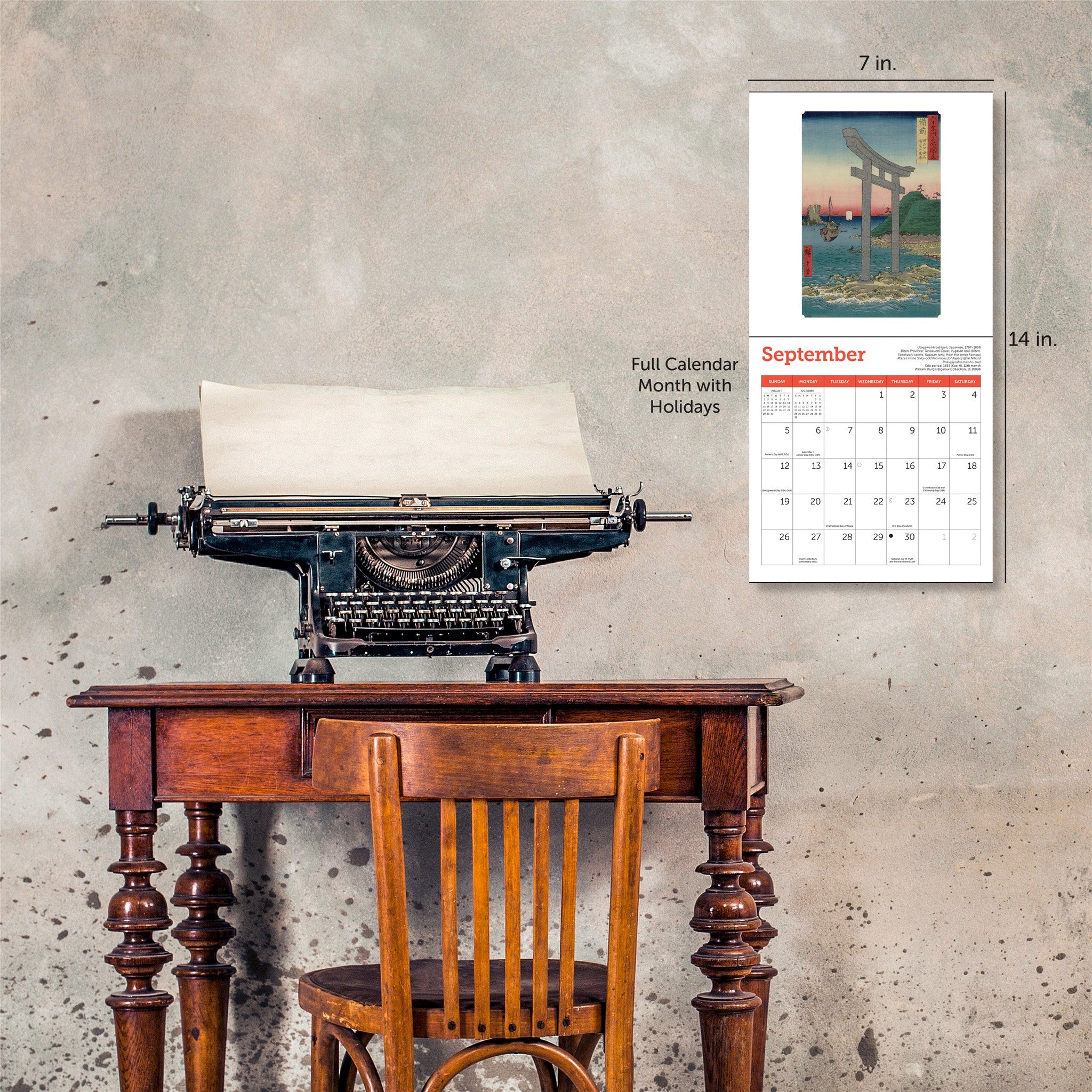 Mini-calendrier 2027 Estampes japonaises MFA Boston