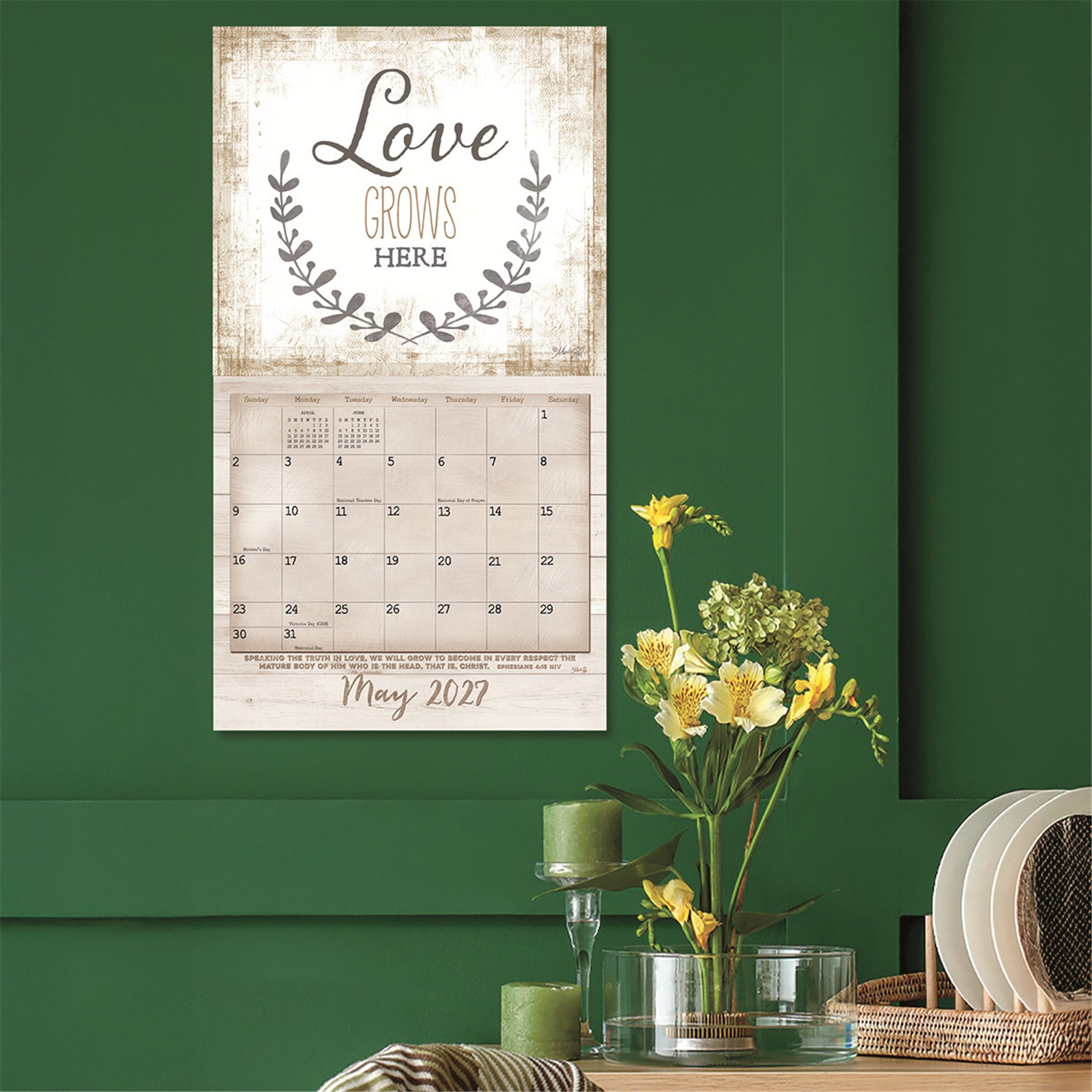 Faith and Family 2027 Wall Calendar - Online Only