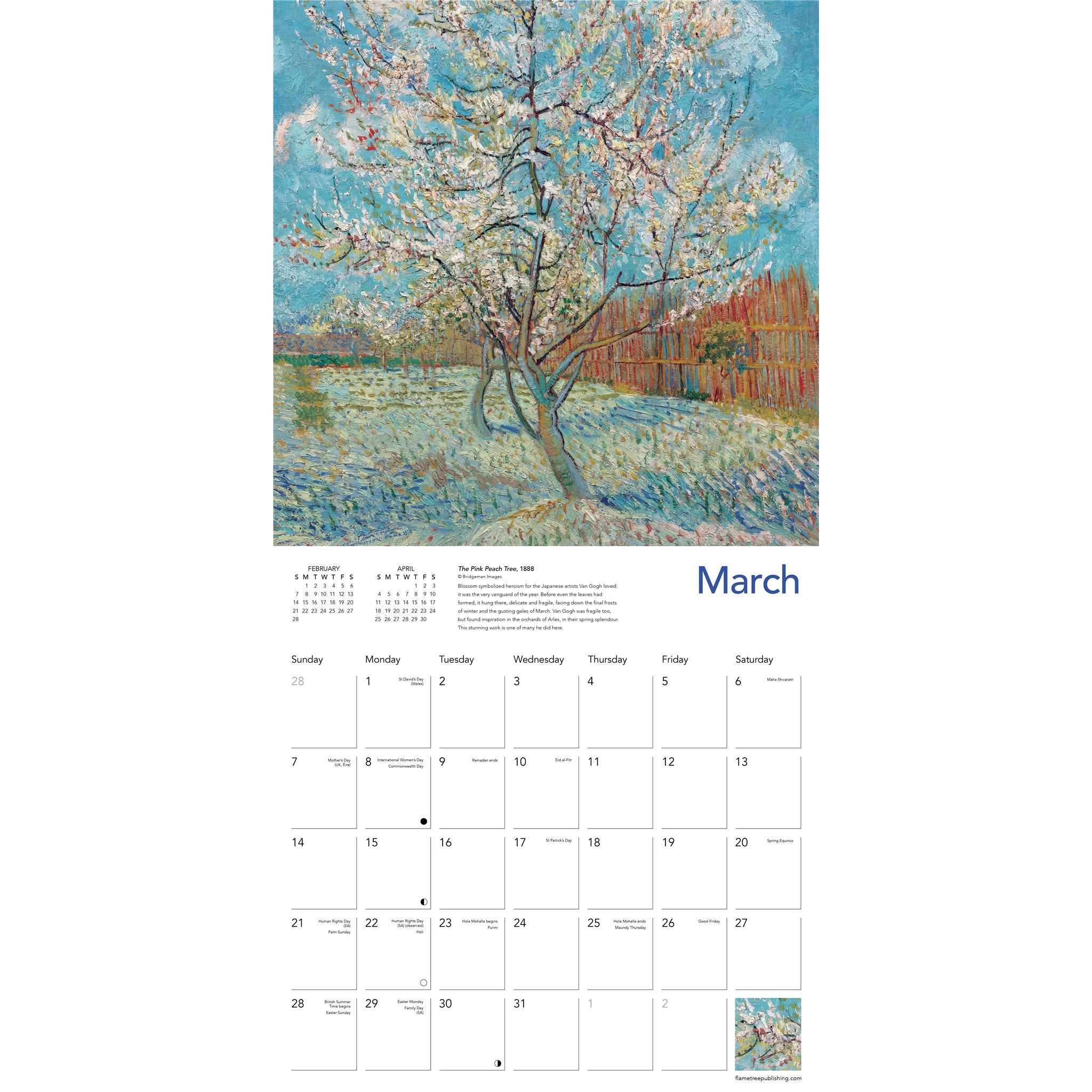 Vincent van Gogh Landscapes 2027 Wall Calendar