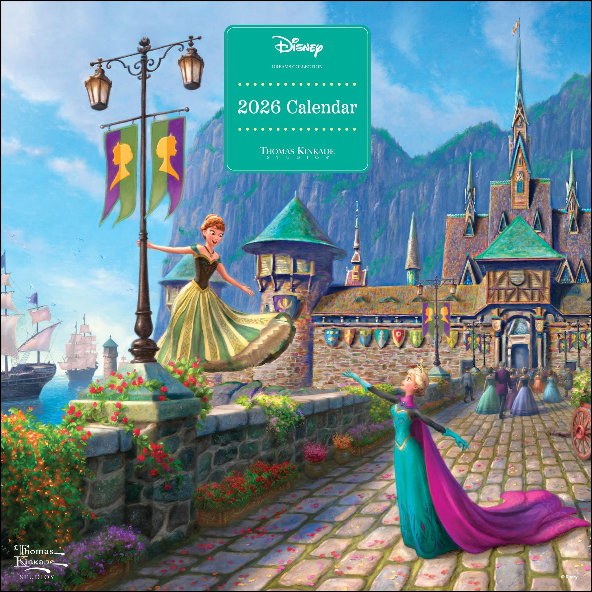 Calendrier mural Kinkade Disney Dreams Collection 2026