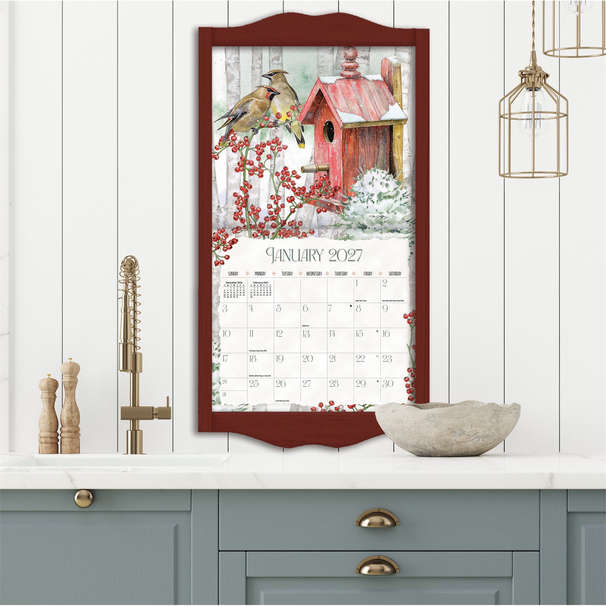 Birdhouses 2027 Wall Calendar - Online Only