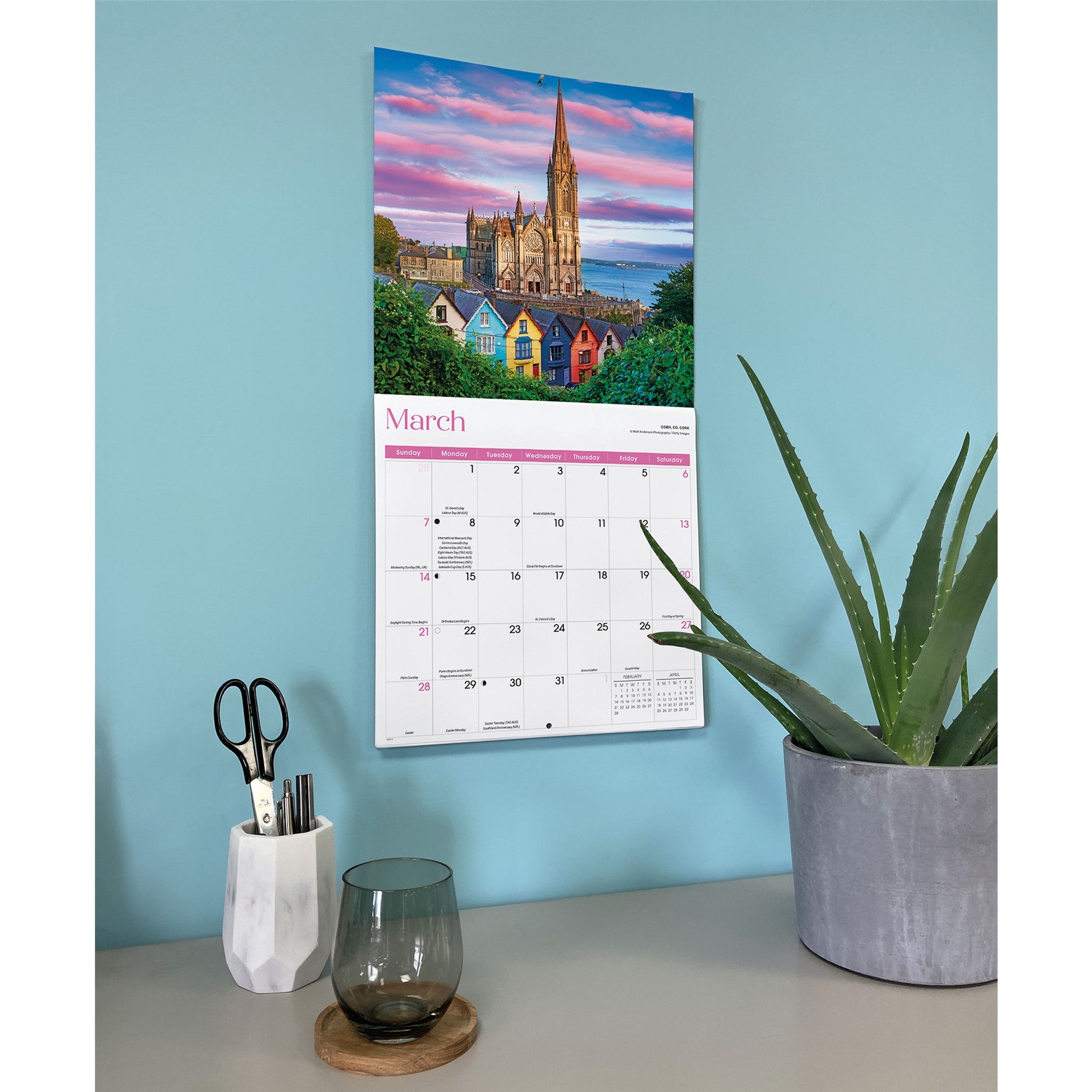 Calendrier mural Irlande 2027