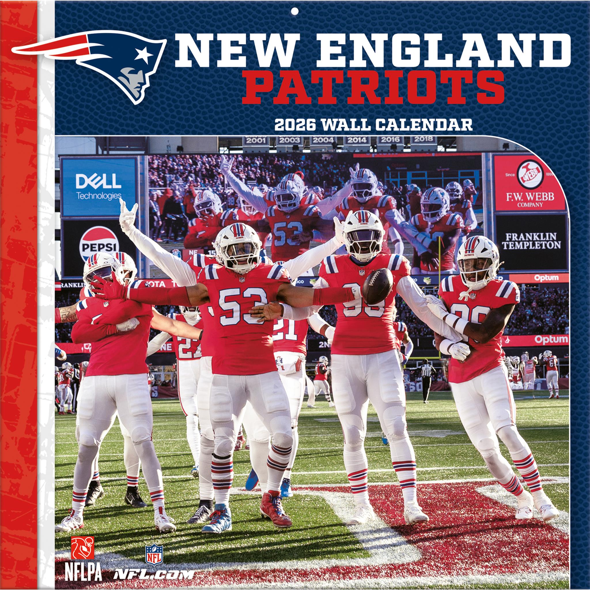 Calendrier mural 2026 des New England Patriots (NFL)