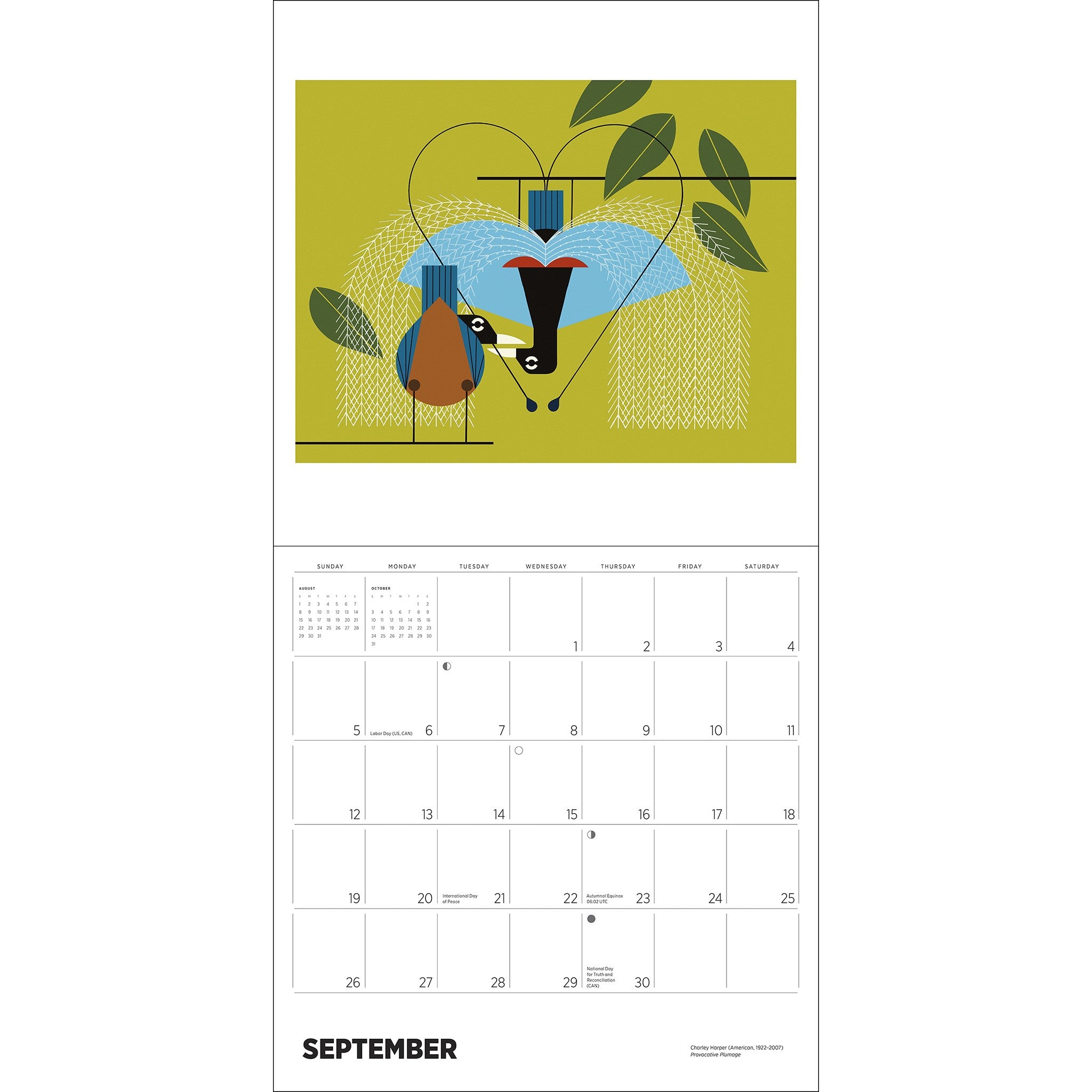 Calendrier mural Charley Harper 2027