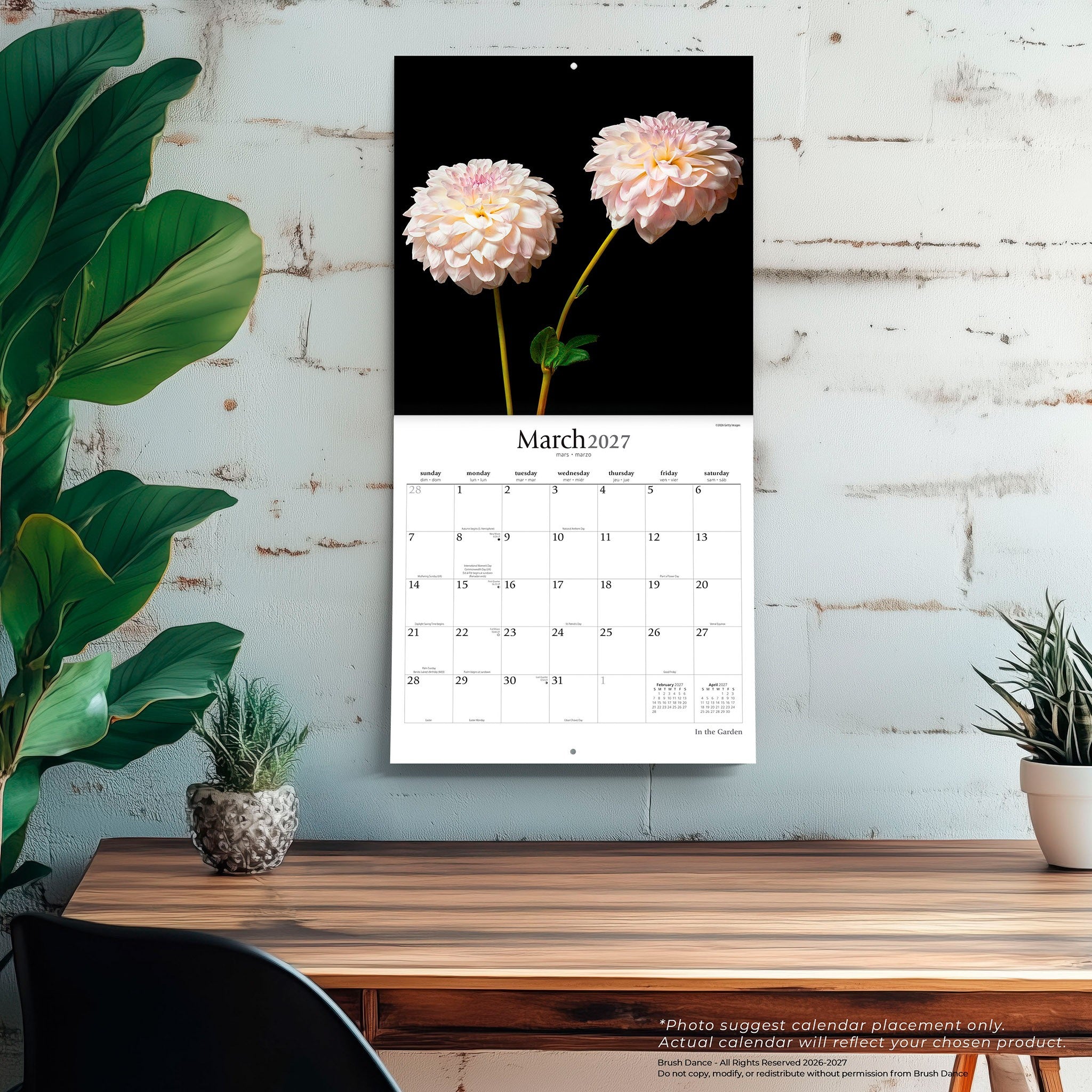 In the Garden 2027 Wall Calendar