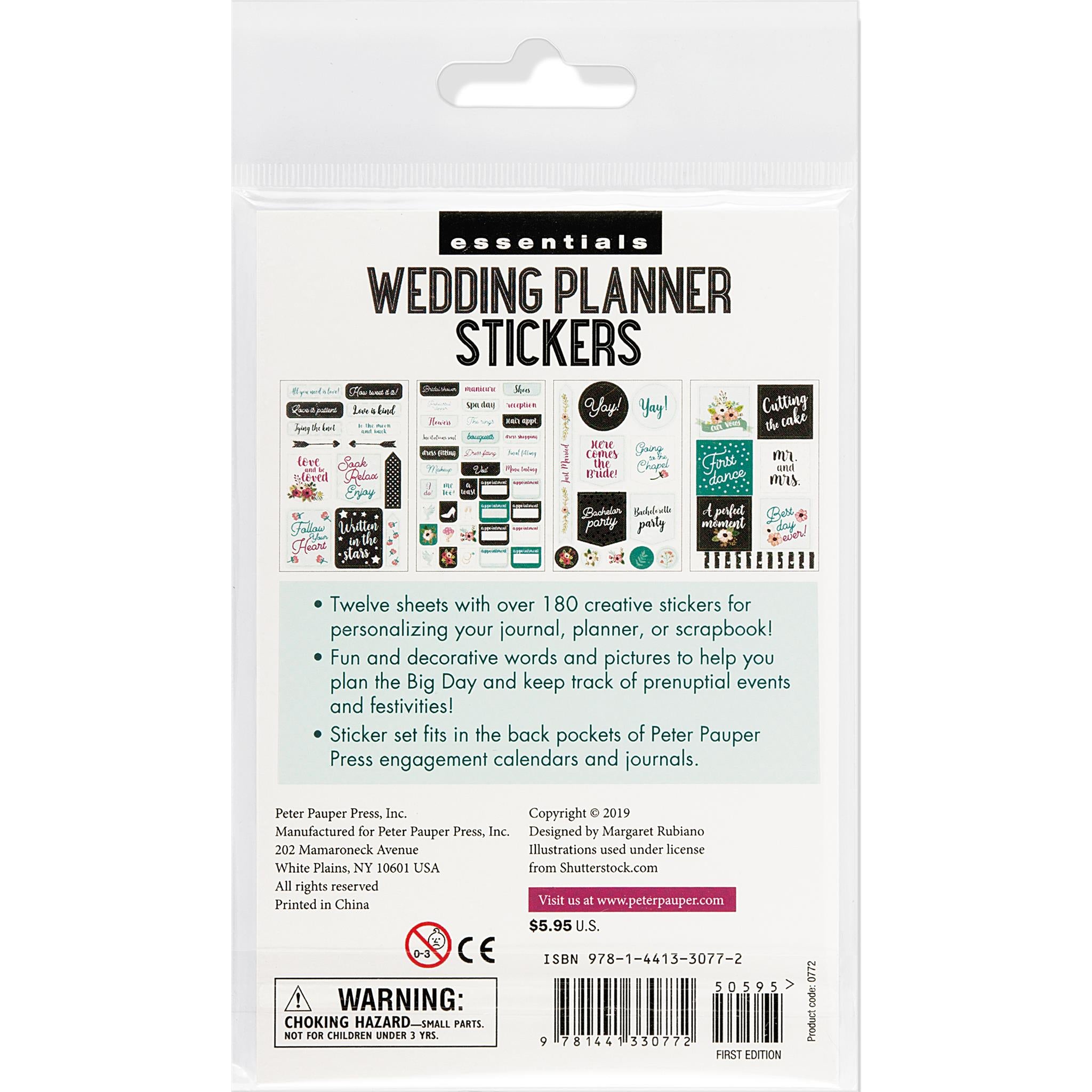 Autocollants pour organisateur de mariage