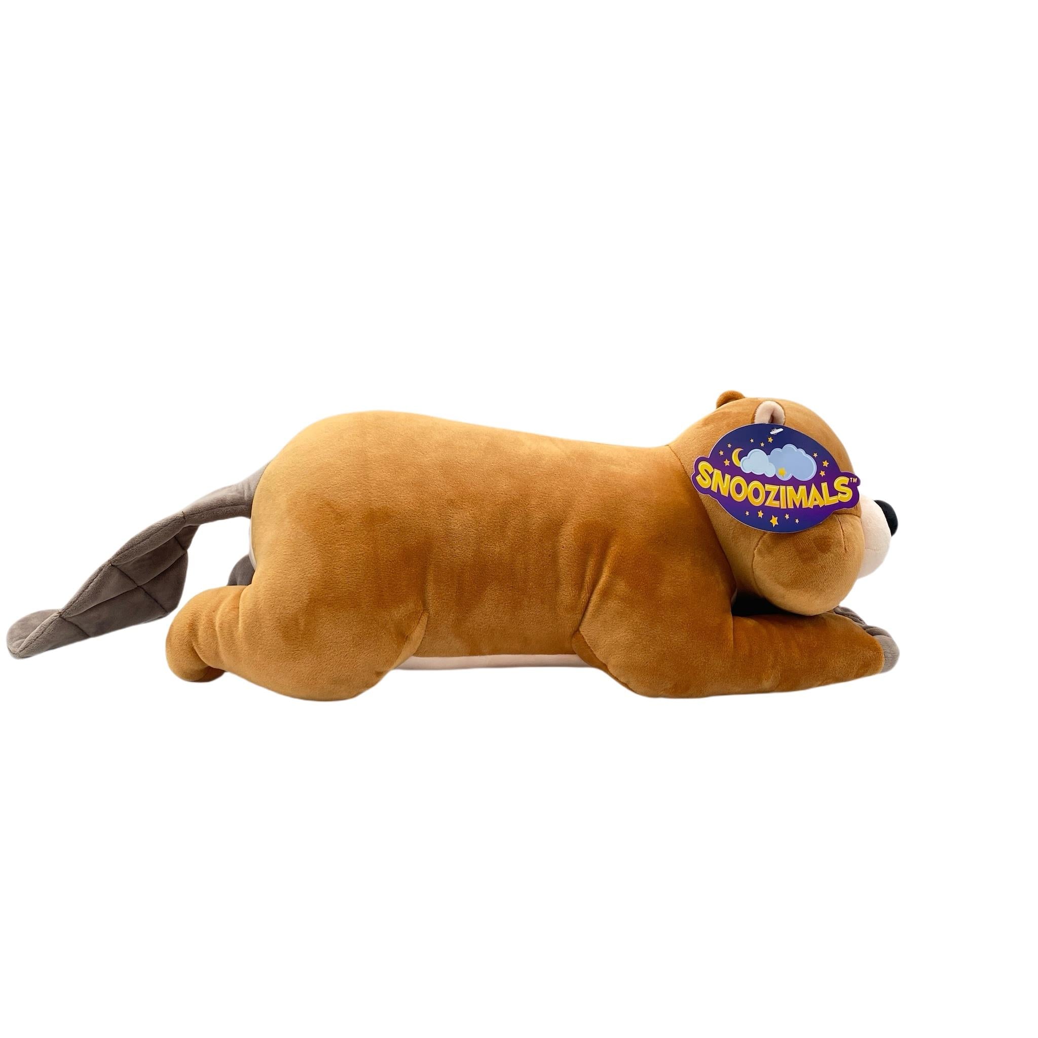 Peluche Castor Snoozimals 50 cm - Exclusive