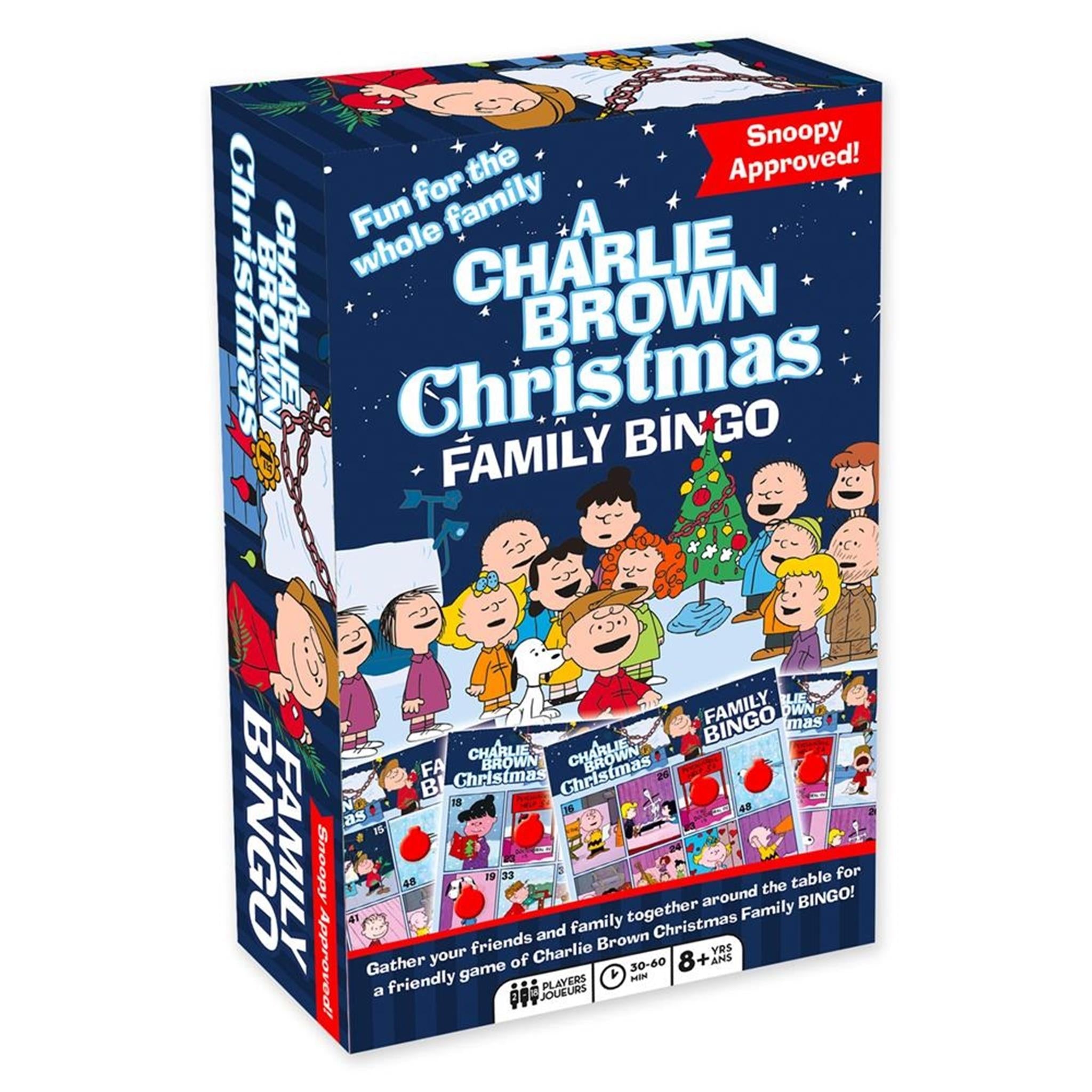Bingo de Noël en famille avec Charlie Brown