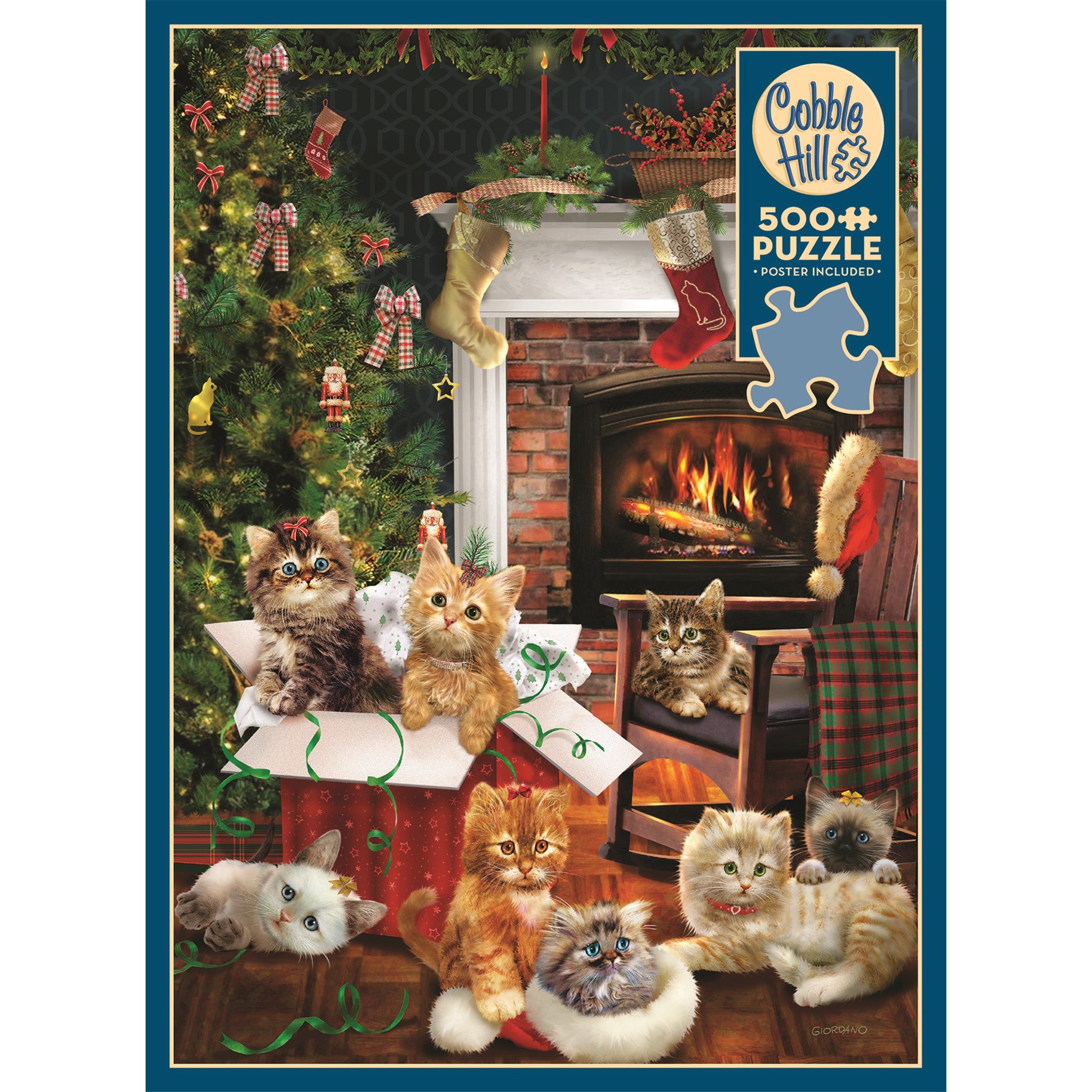 Puzzle de 500 pièces Chatons de Noël