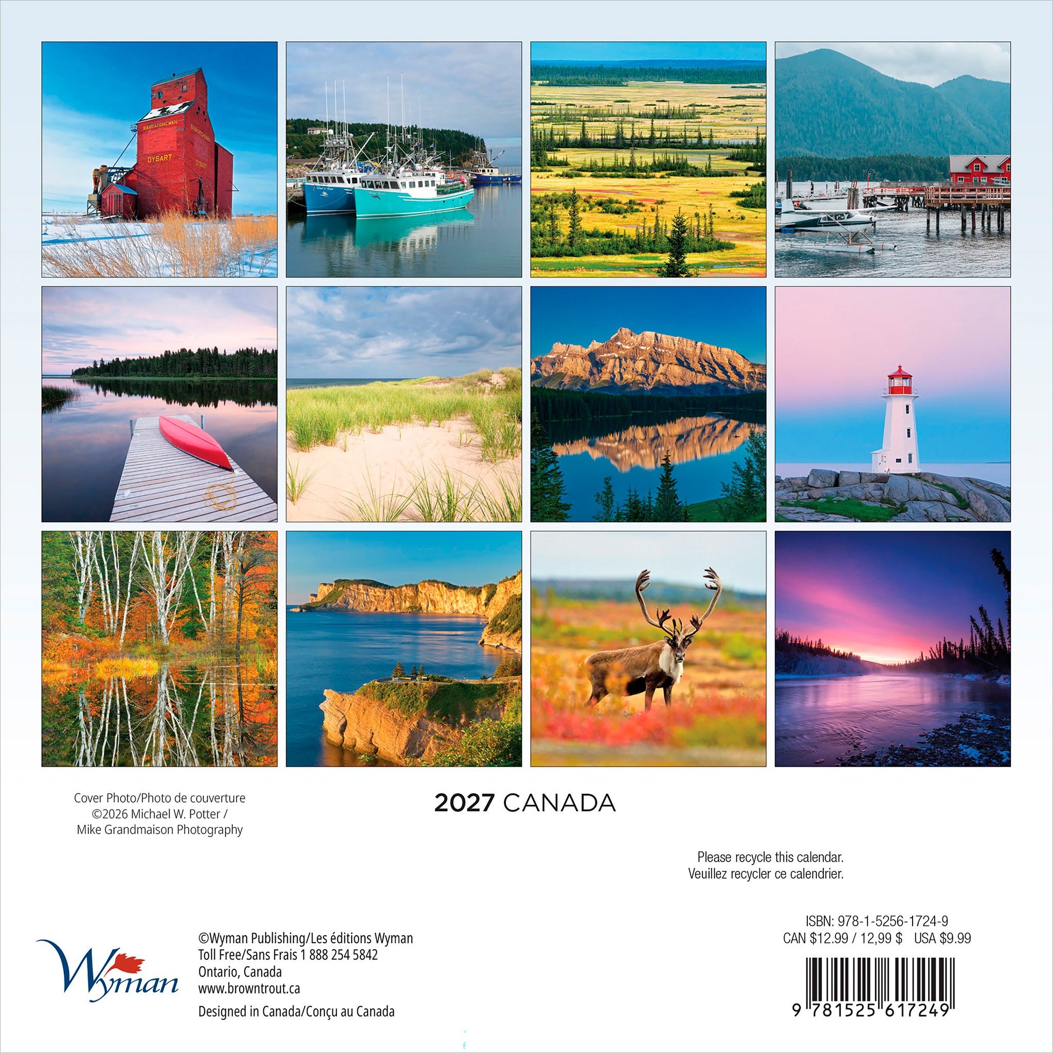Canada 2027 Mini Calendar