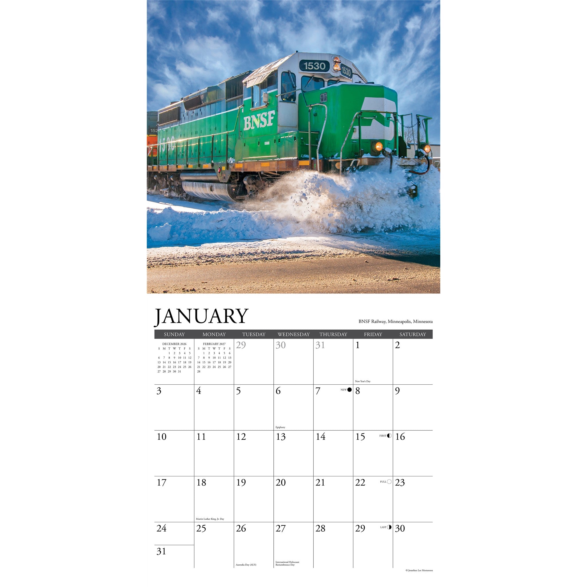 Railroading 2027 Wall Calendar