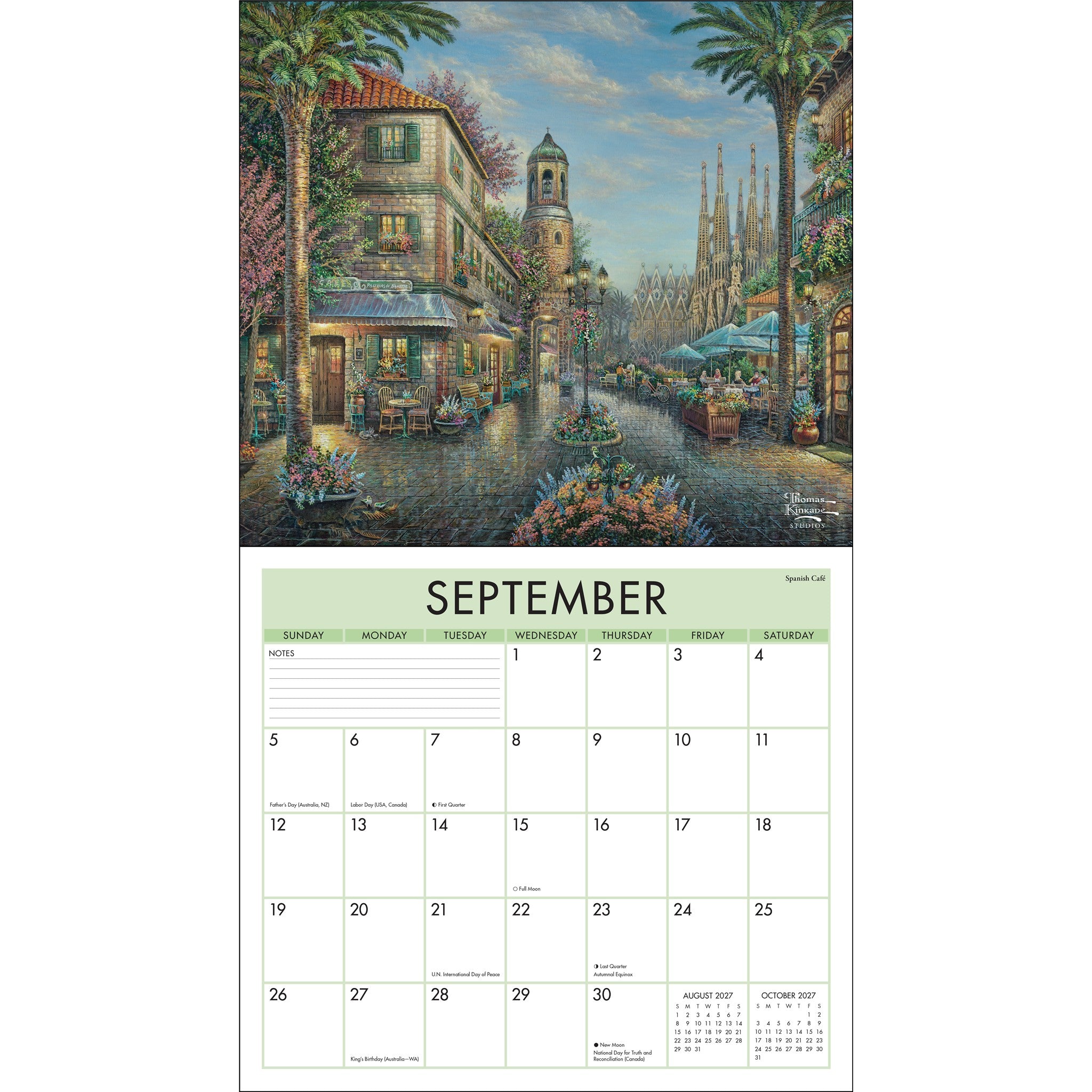 Thomas Kinkade Studios 2027 Wall Calendar