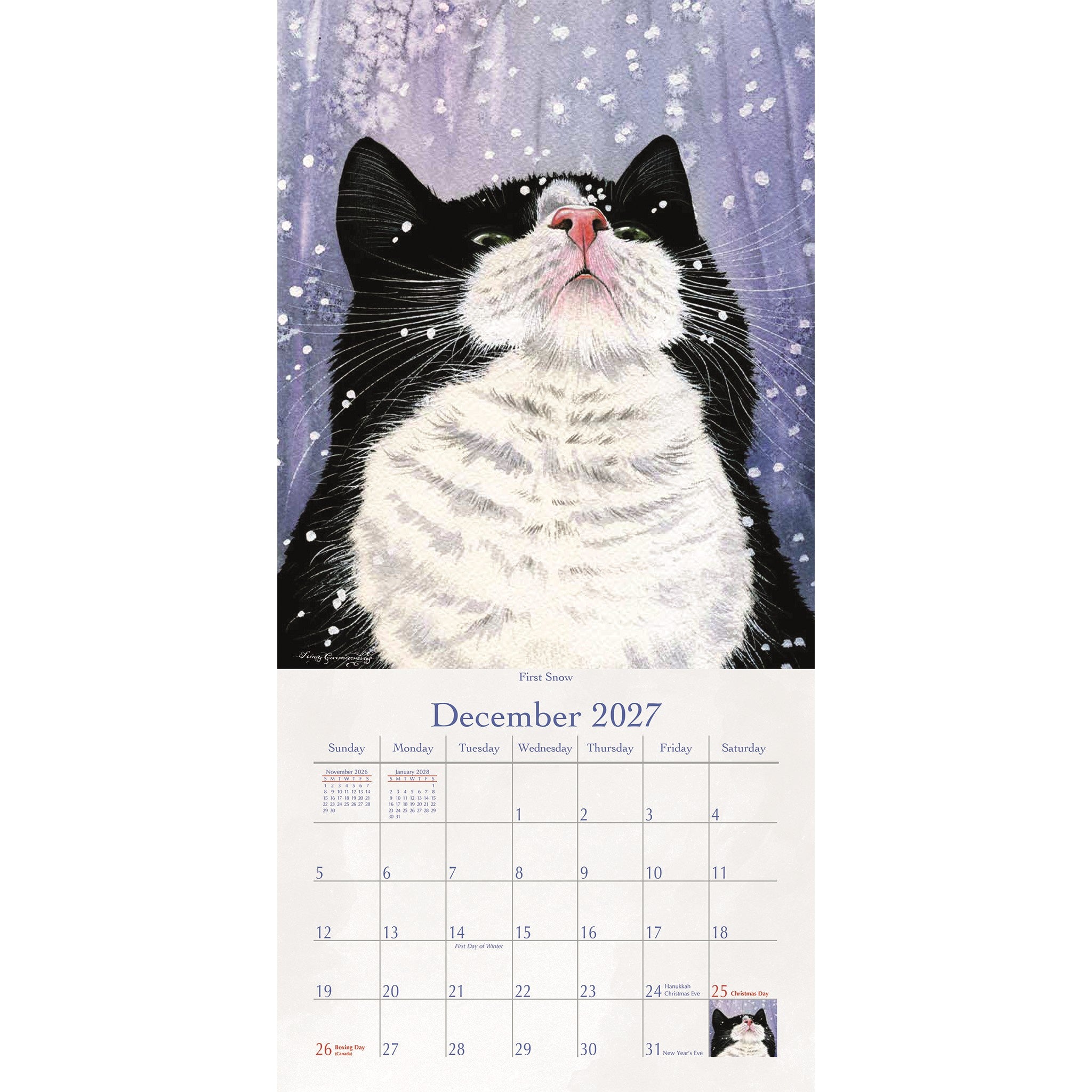 The Cat's Meow 2027 Slim Calendar - Online Only