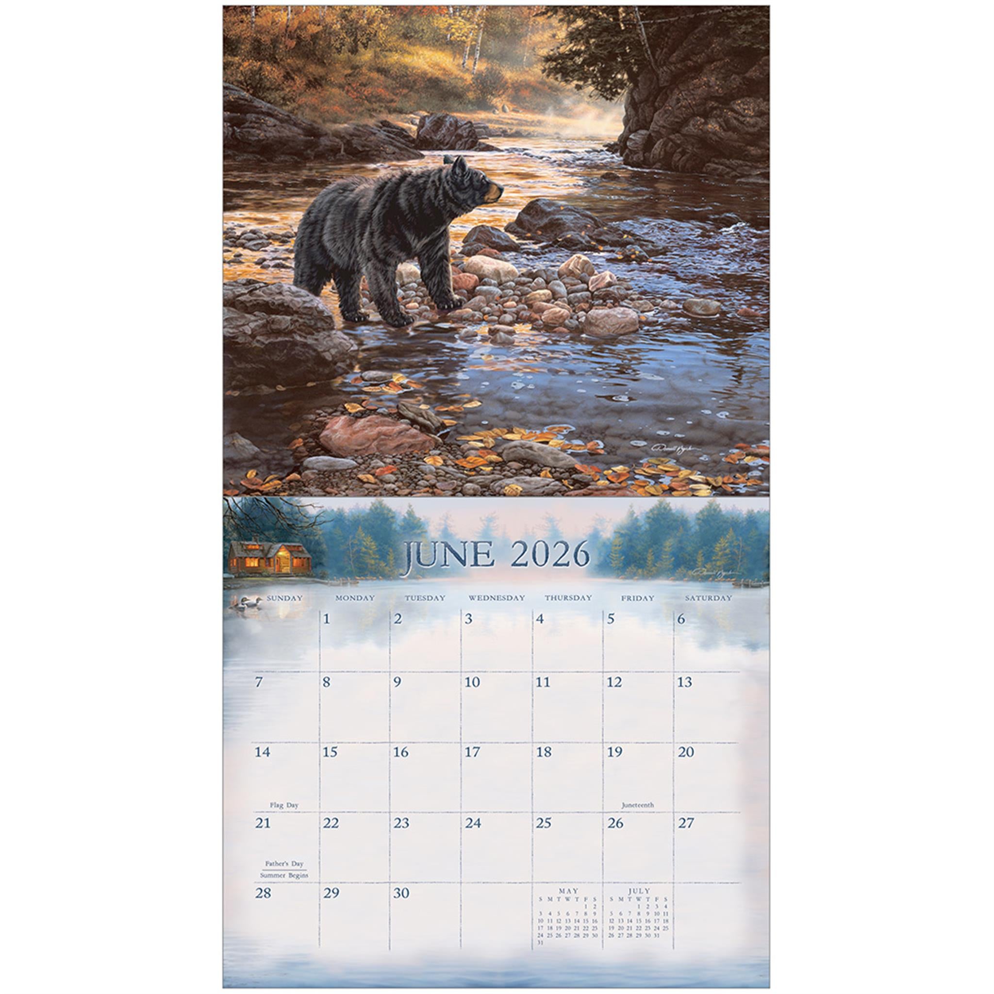 Cabin View 2026 Deluxe Special Edition Wall Calendar with Cards