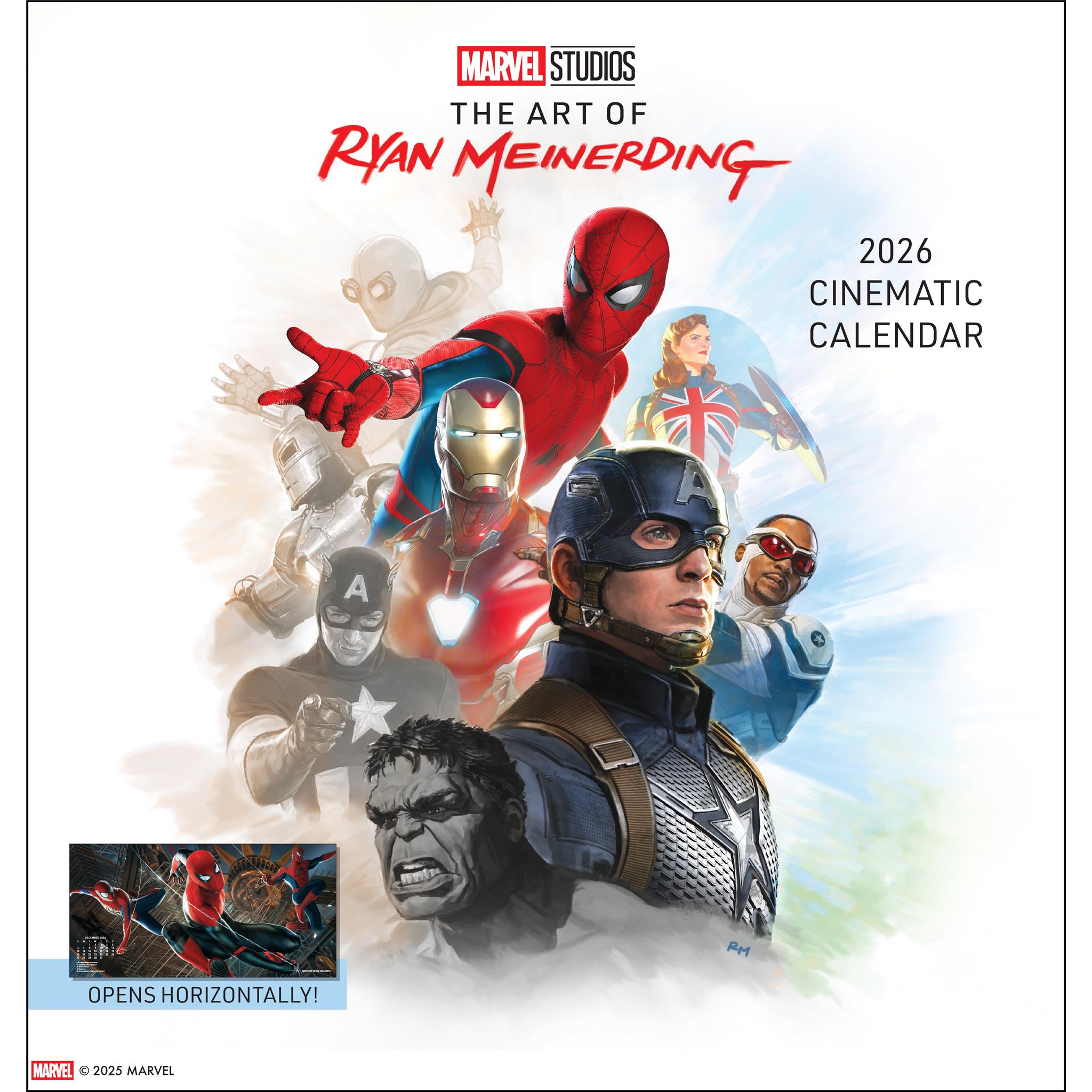 Calendrier mural 2026 Marvel Studios : L’Art de Ryan Meinerding – Disponible uniquement en ligne