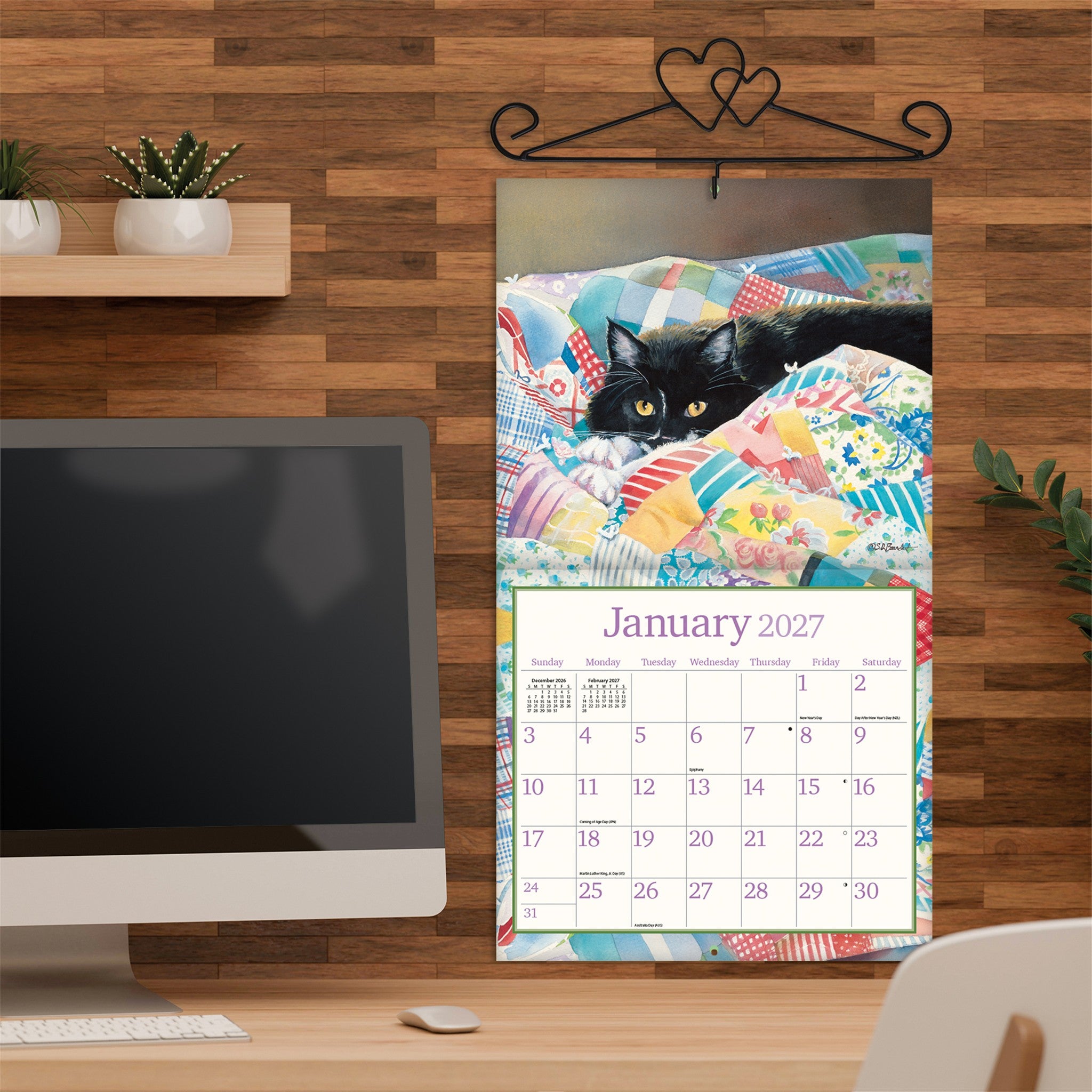 Cats In The Country Special Edition with Print 2027 Wall Calendar