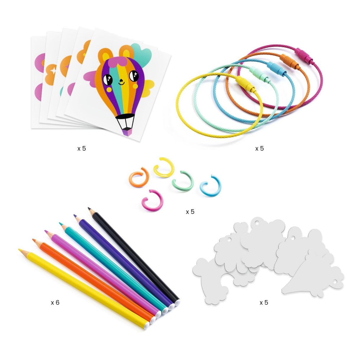 Kawaii Keyring Artistic Plastic