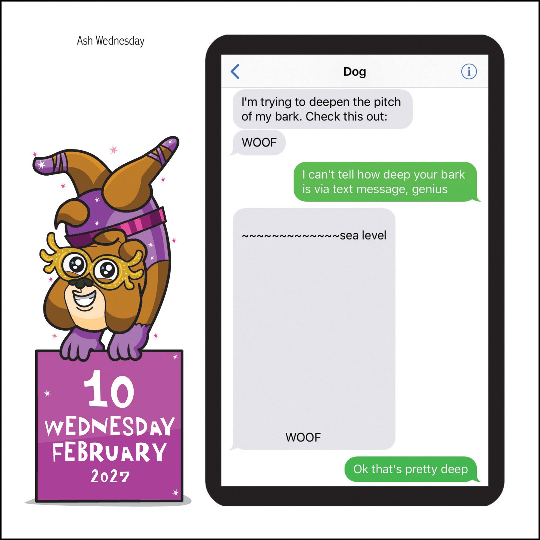 Texts from Dog 2027 Box Calendar