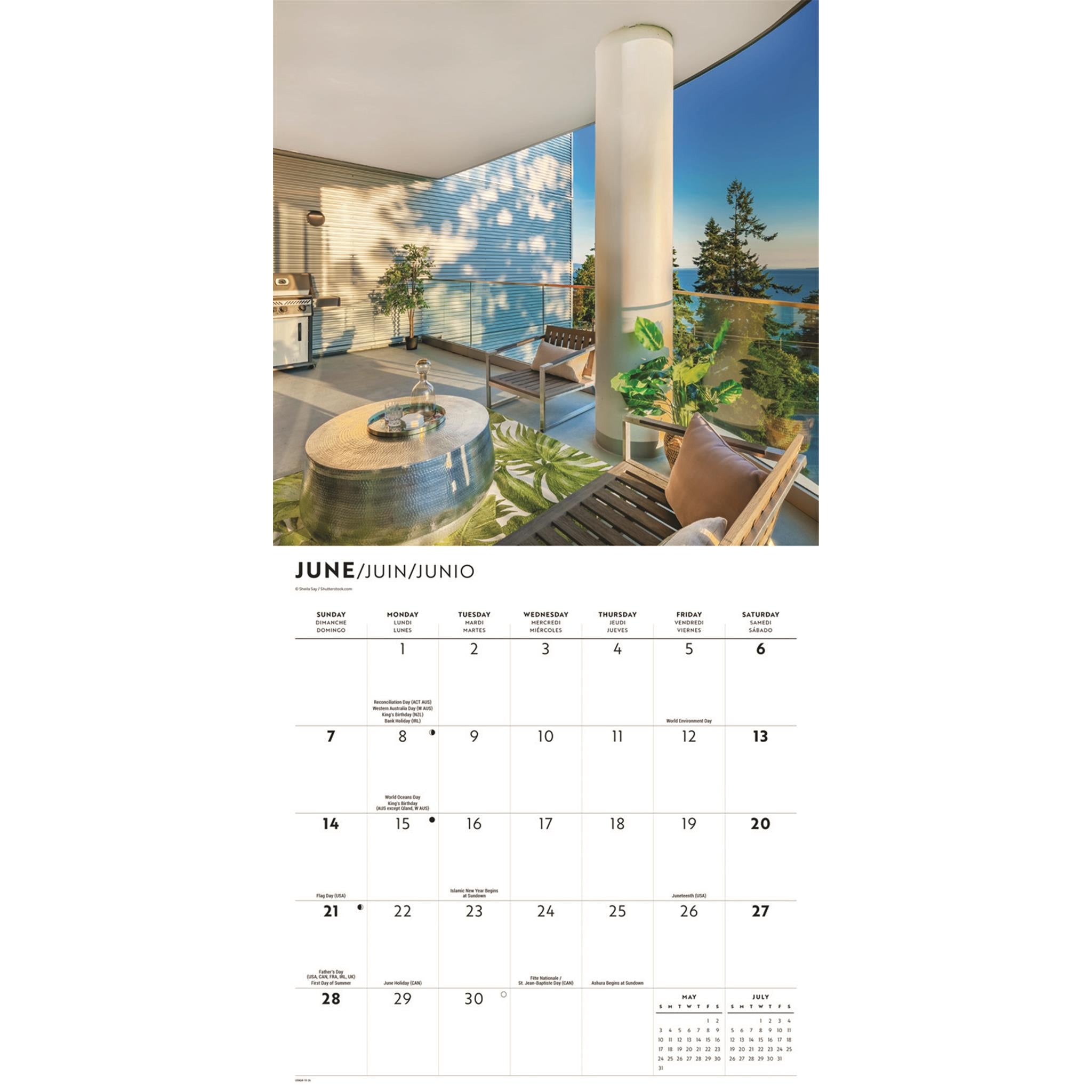 Calendrier mural On The Porch 2026