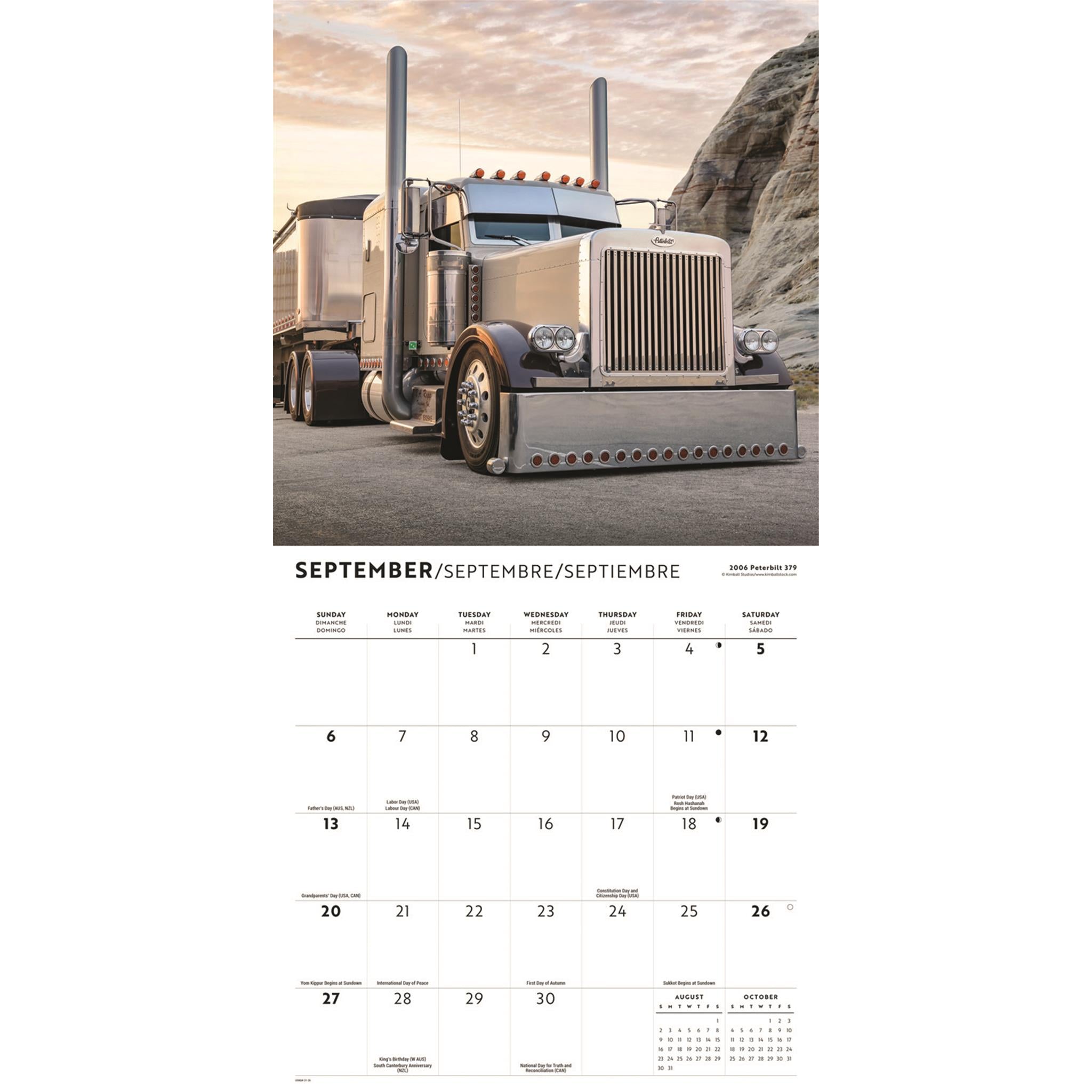 Calendrier mural Camions 2026