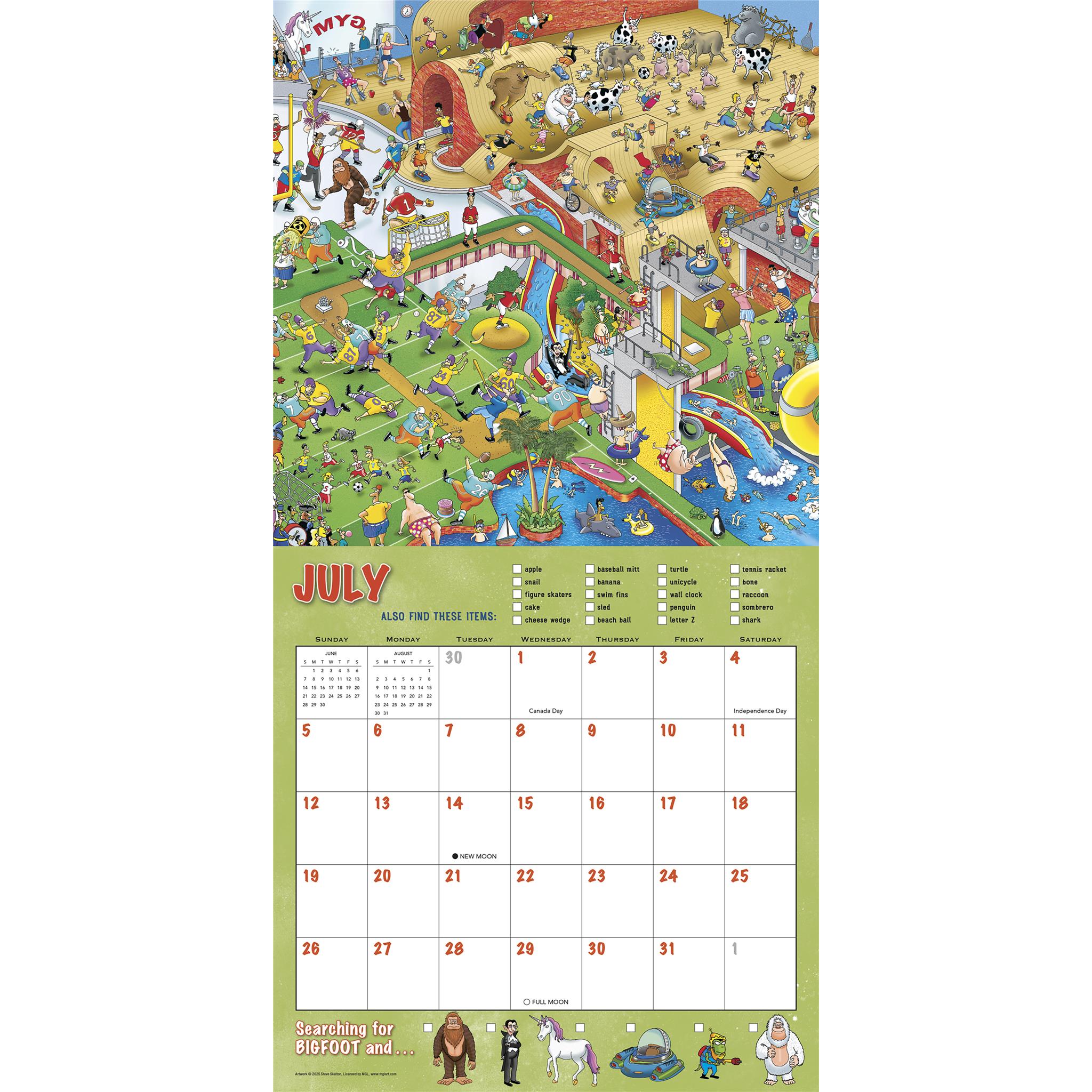 Searching For Bigfoot And His Other Hidden Friends 2026 Wall Calendar