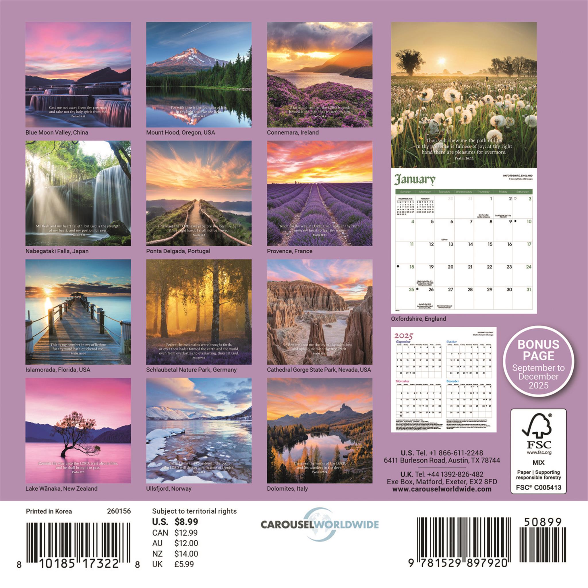 Mini-calendrier des Psaumes 2026