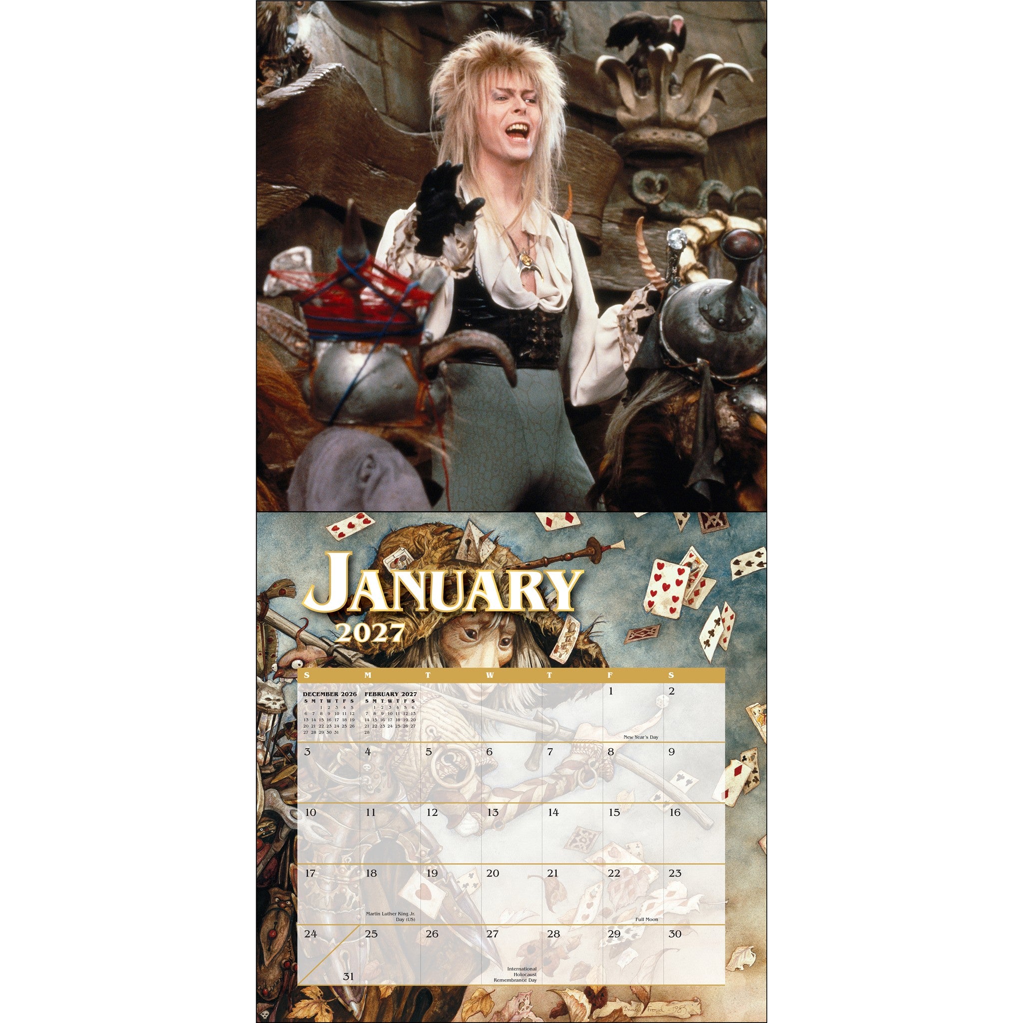 Calendrier mural 2027 Le Labyrinthe de Jim Henson