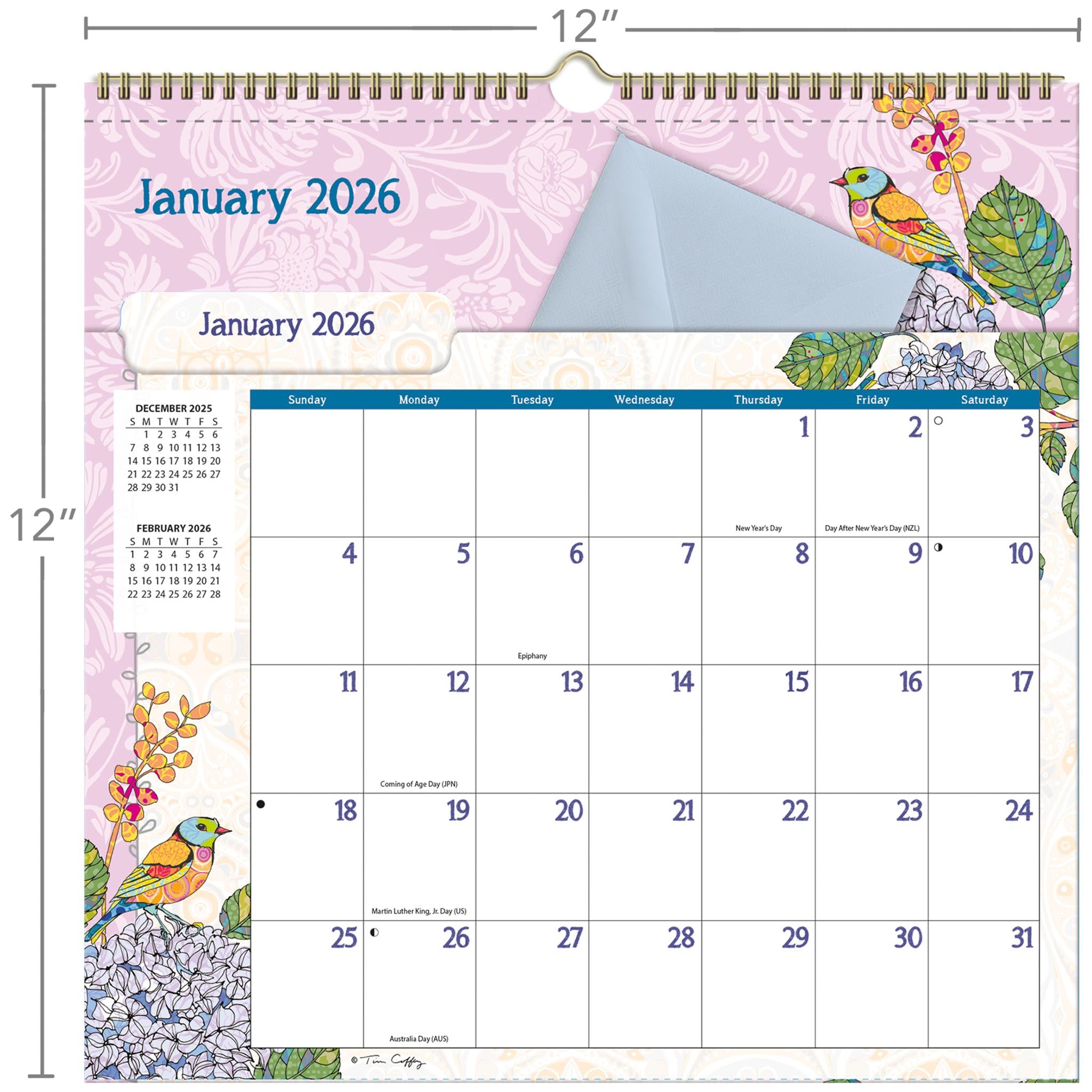 Calendrier mural Ladybird File It 2026