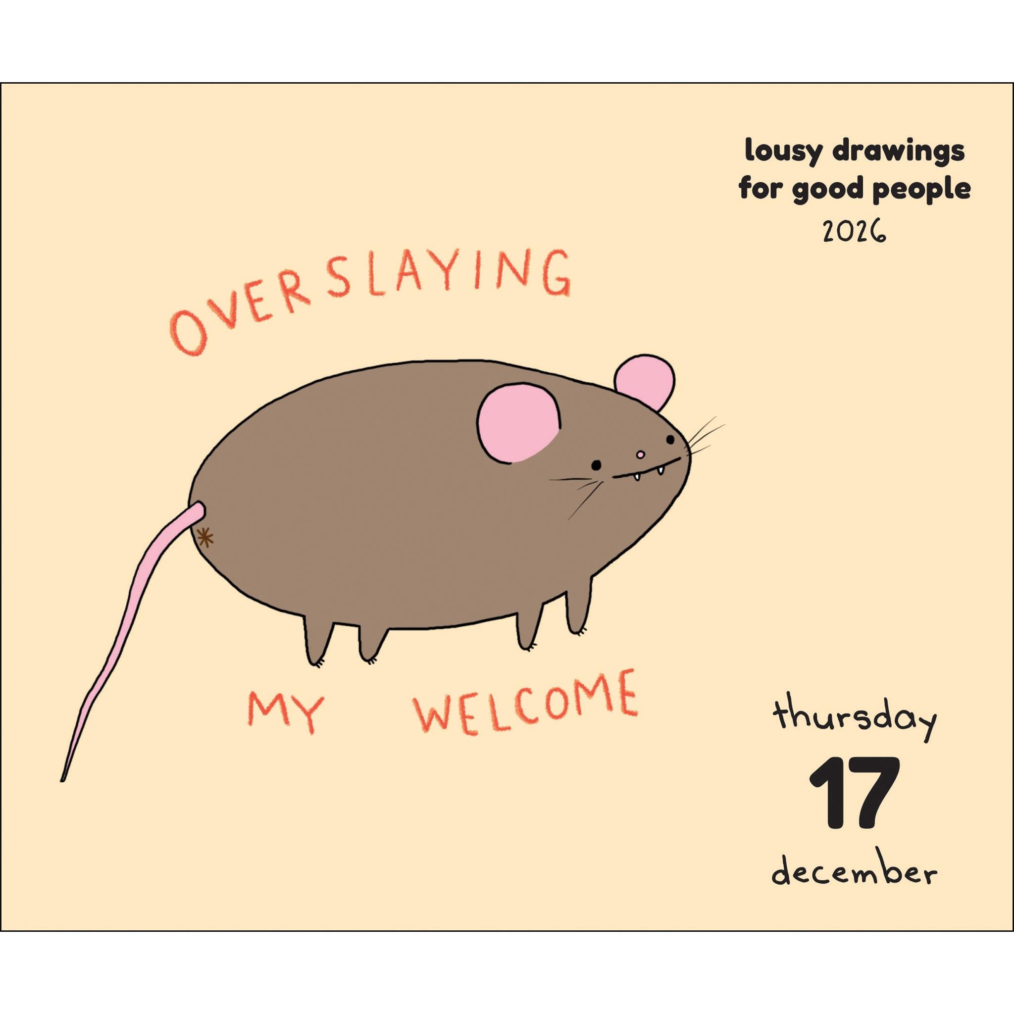 Lousy Drawings For Good People 2026 Box Calendar - Online Only