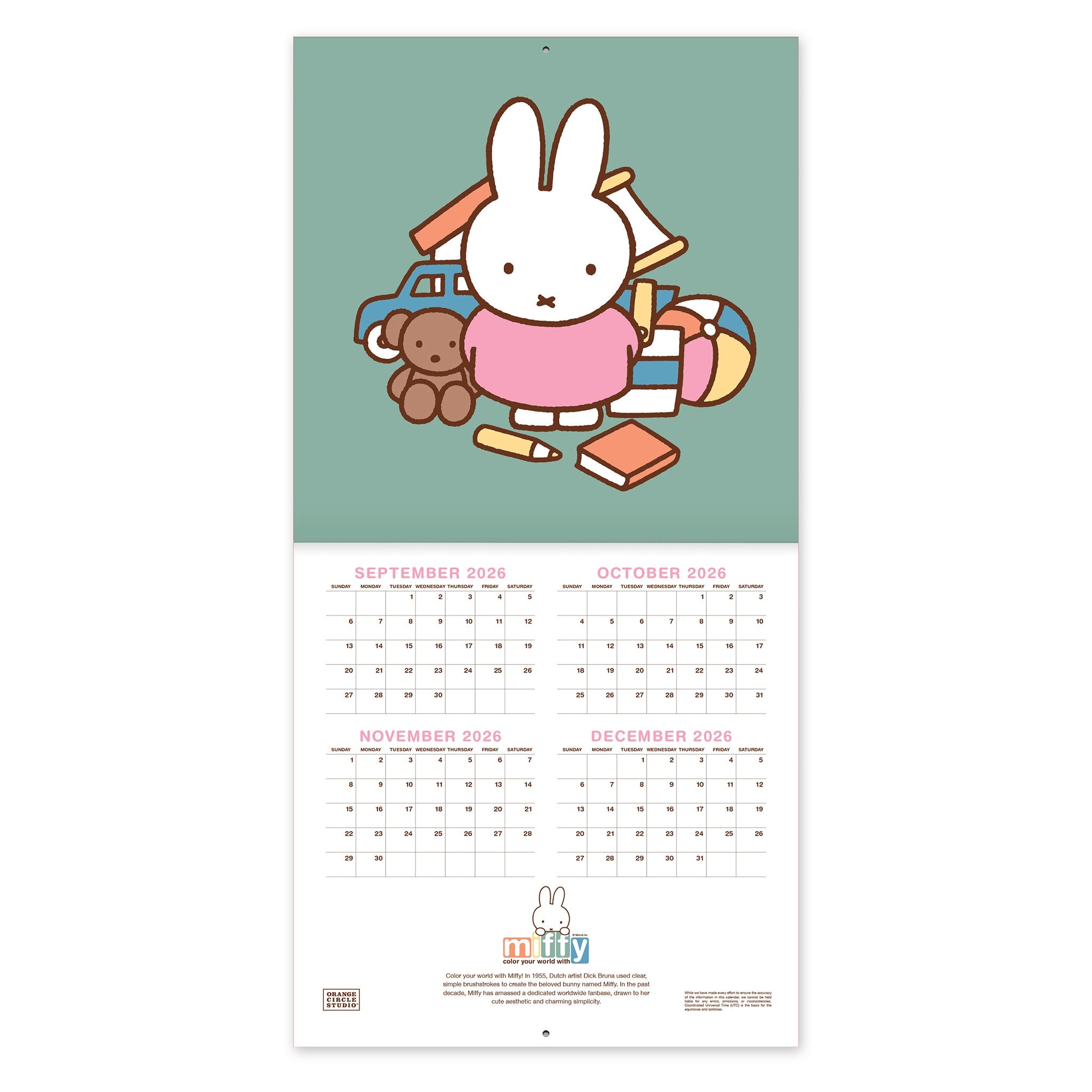 Miffy A Year in Color 2027 Mini Calendar