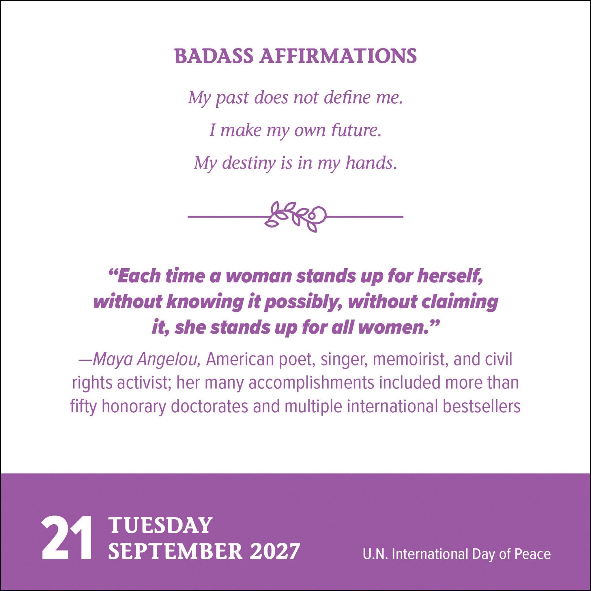 Badass Affirmations 2027 Box Calendar - Online Only