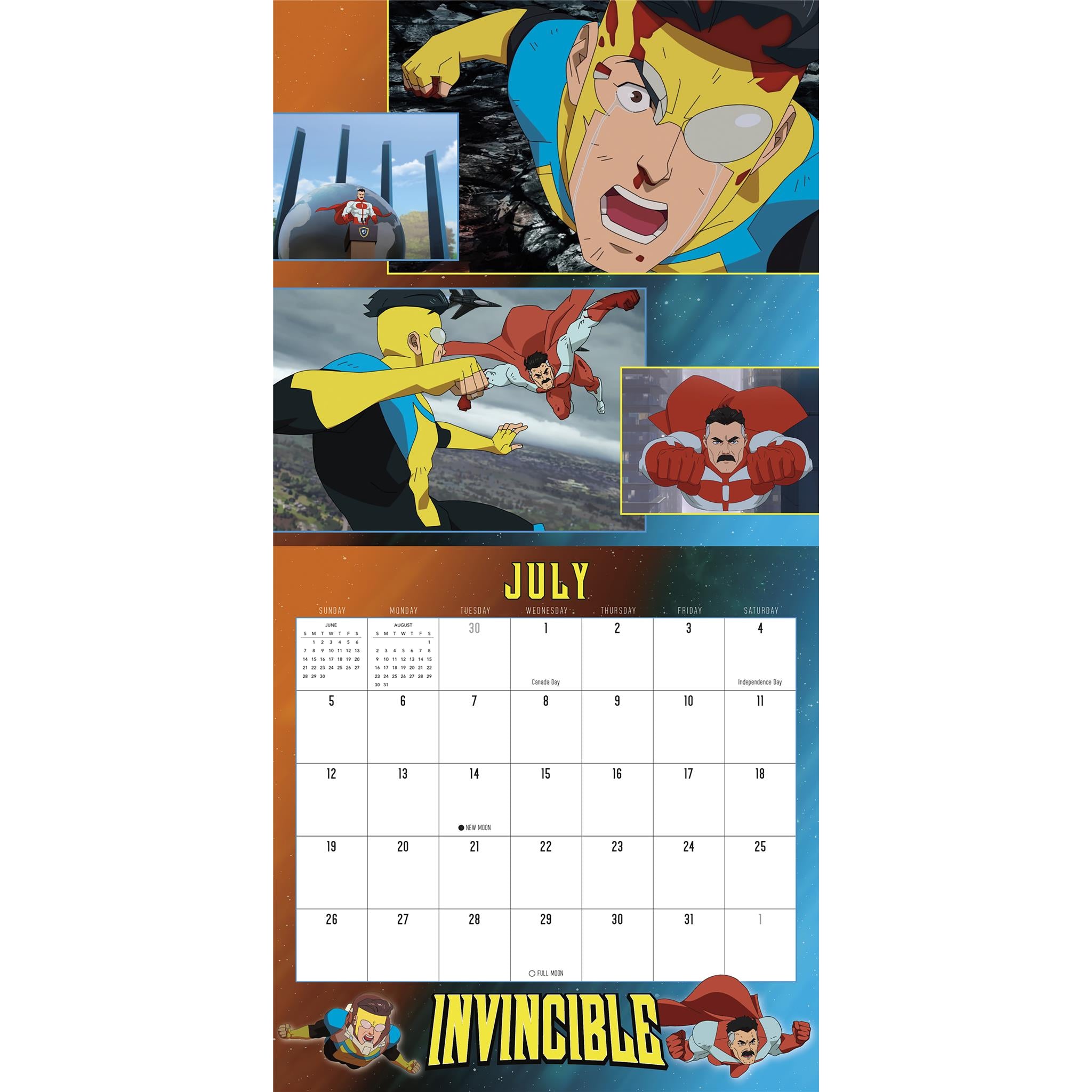 Calendrier mural Invincible 2026 - Disponible uniquement en ligne