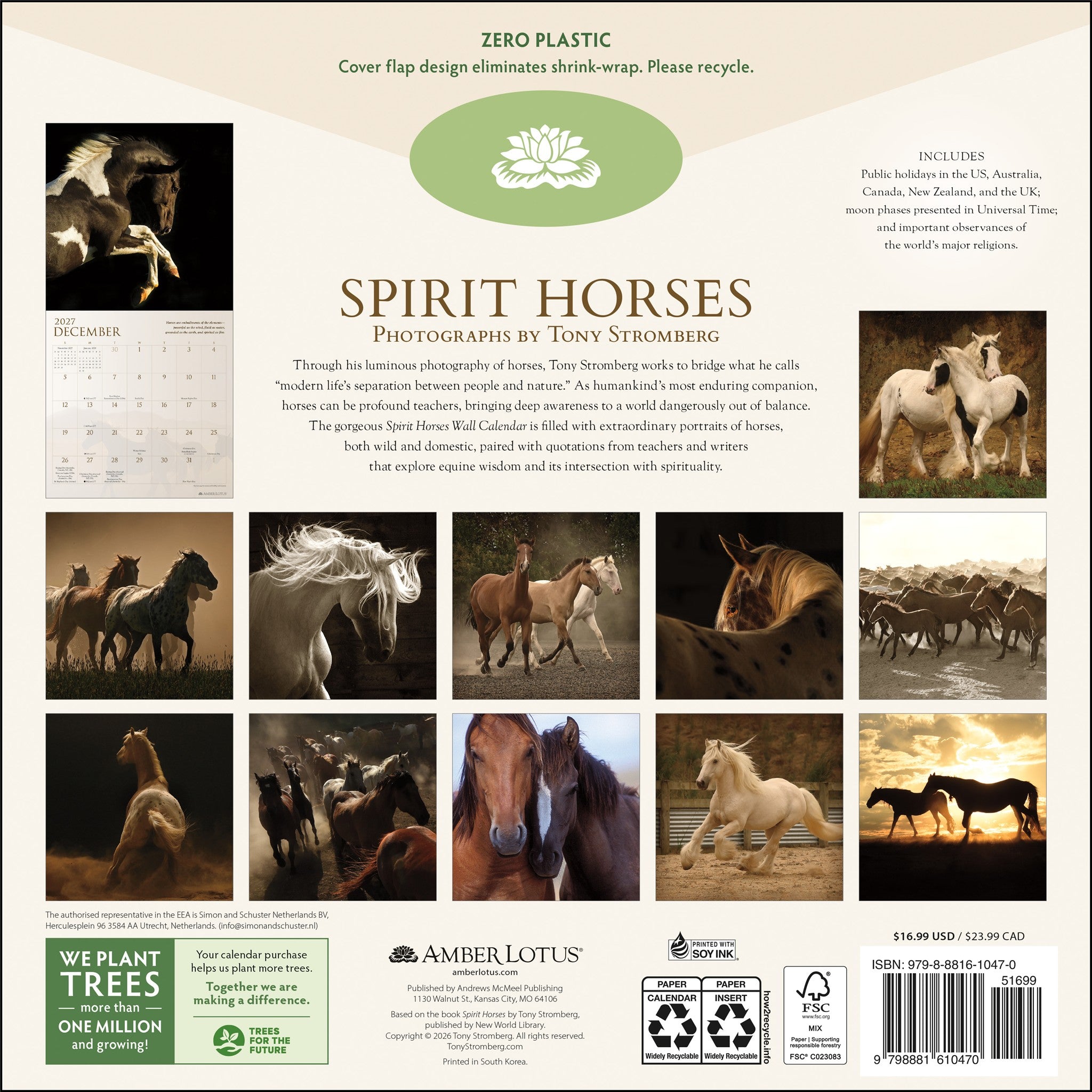 Spirit Horses 2027 Wall Calendar