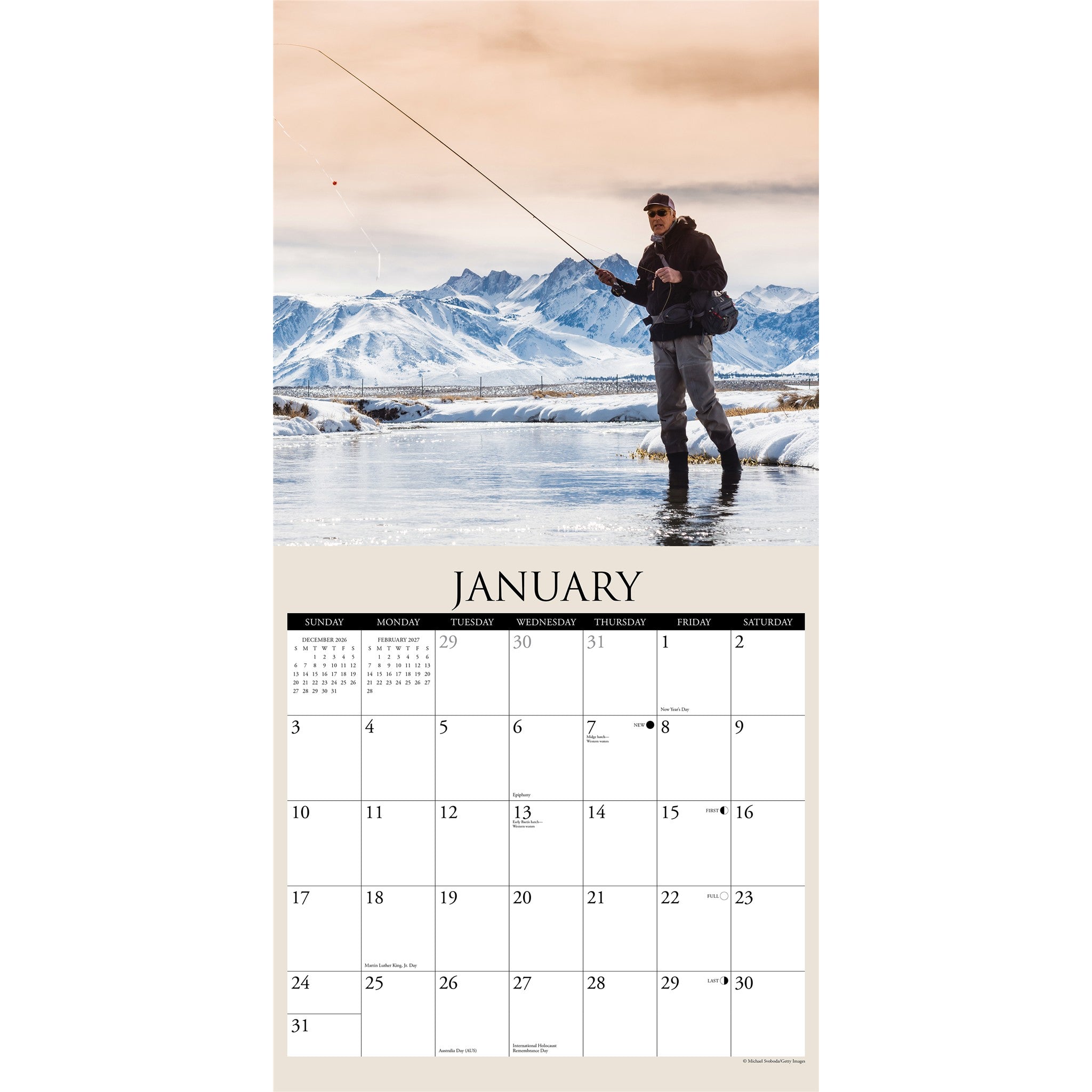 Angler's 2027 Wall Calendar