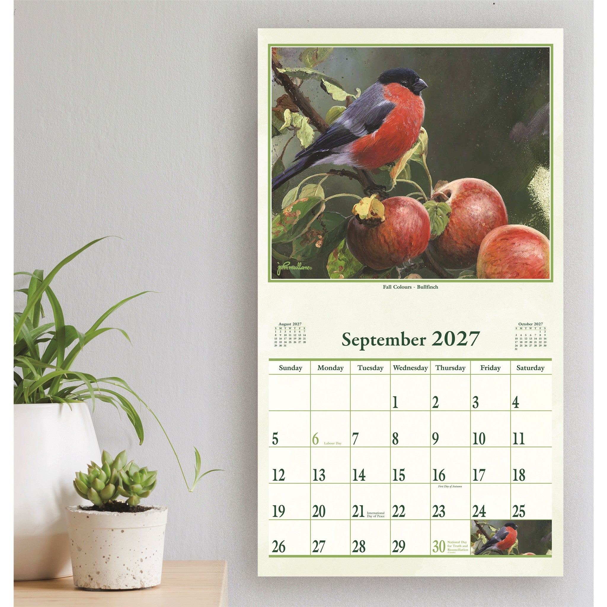 Calendrier mural Ailes de la nature 2027 – Exclusivement en ligne